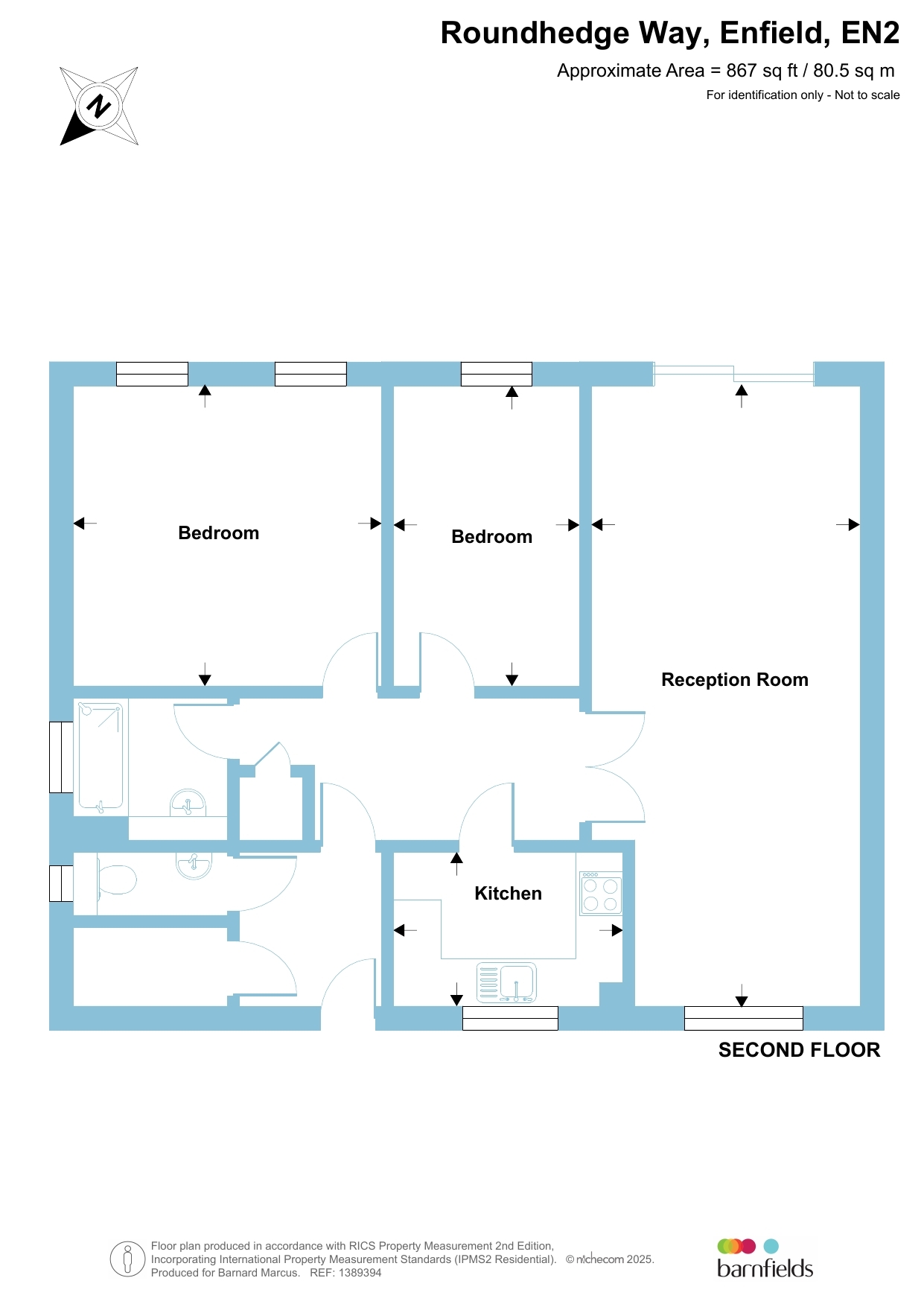 27, Roundhedge Way, Enfield floorplan