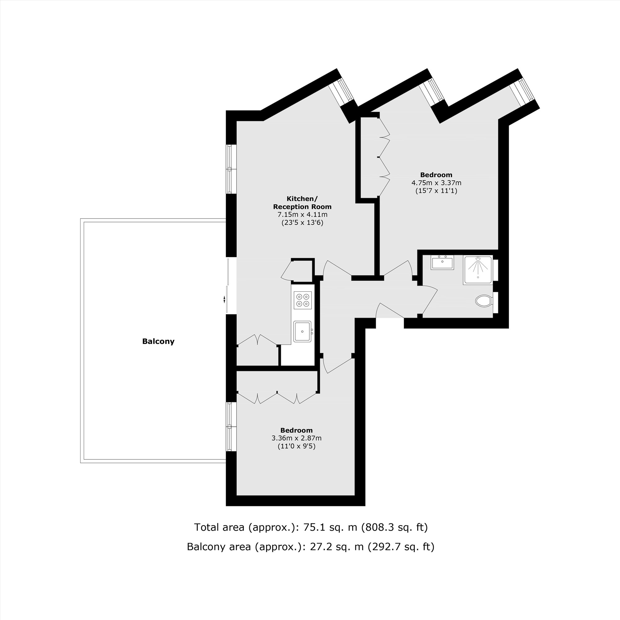 Hazelwood Avenue, Morden floorplan