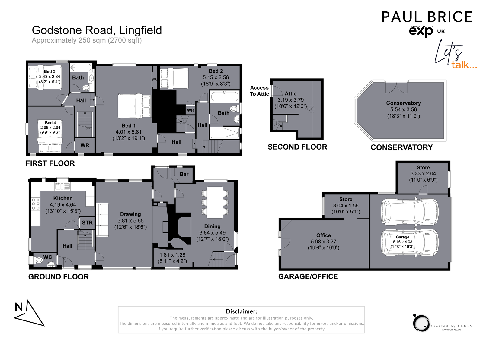 The Old House, Godstone Road, Lingfield floorplan