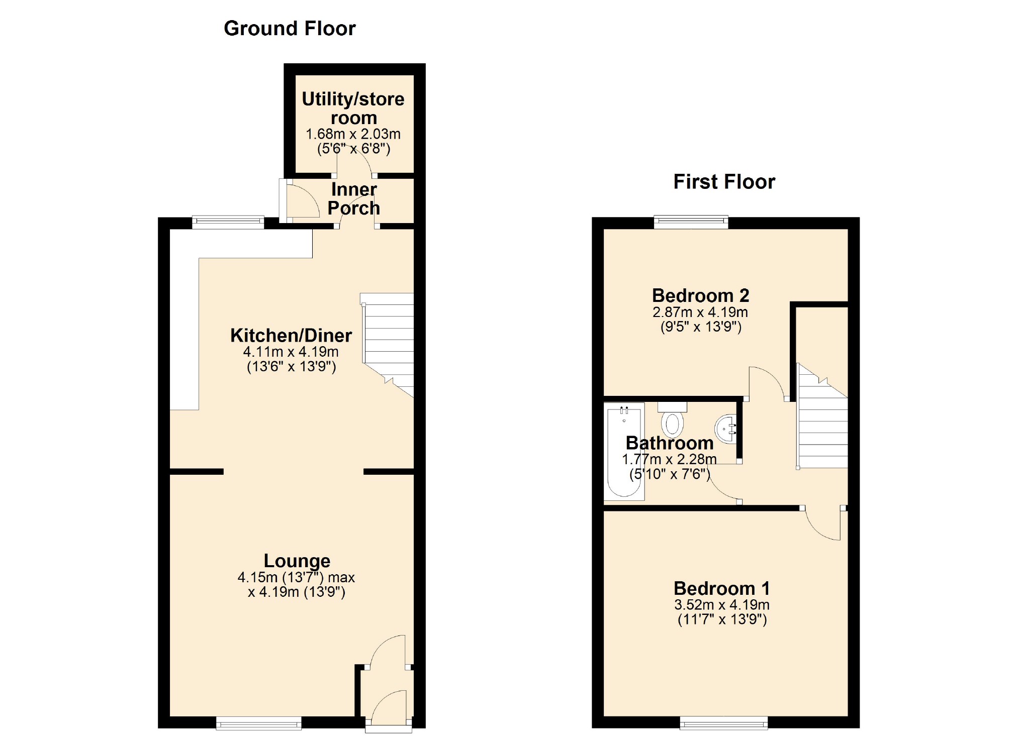 2 bed end terrace house for sale in Haughton Green Road, Denton