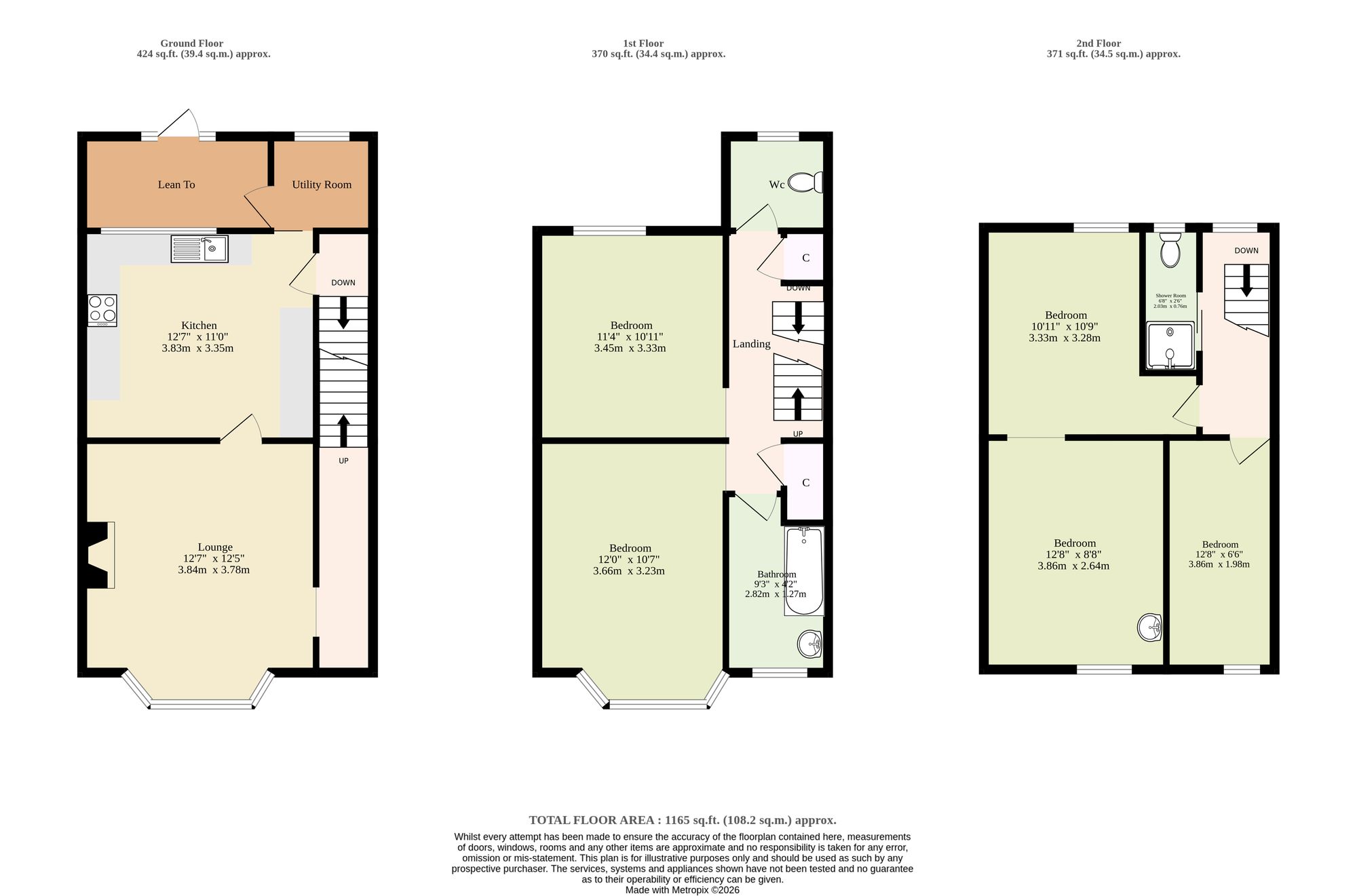 17 Kent Square, Great Yarmouth floorplan