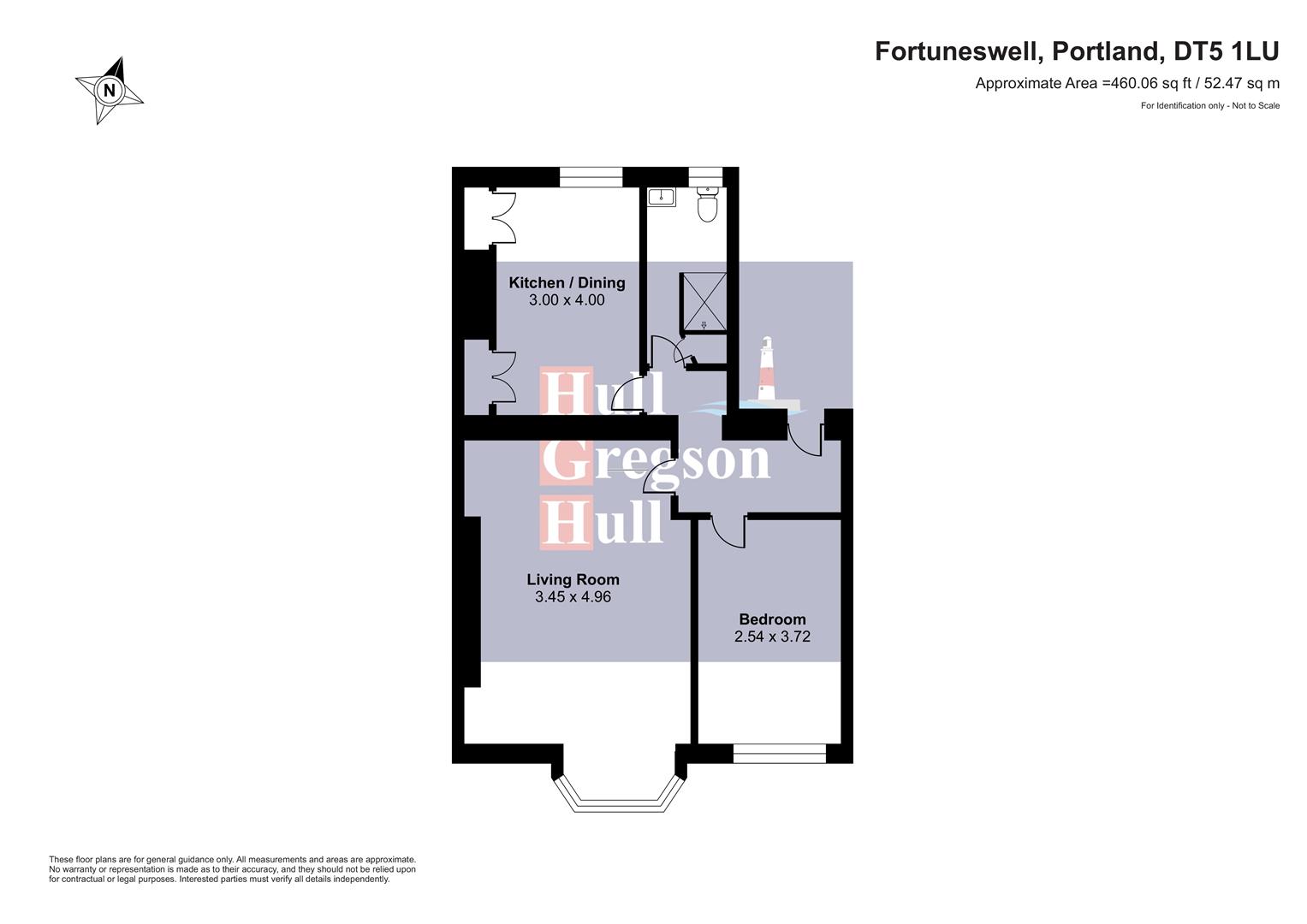 Flat 5,, 155, Fortuneswell, Portland floorplan