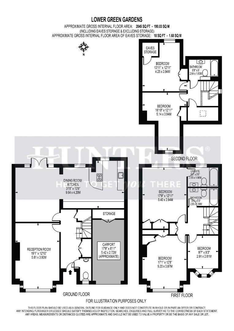 37, Lower Green Gardens, Worcester Park floorplan