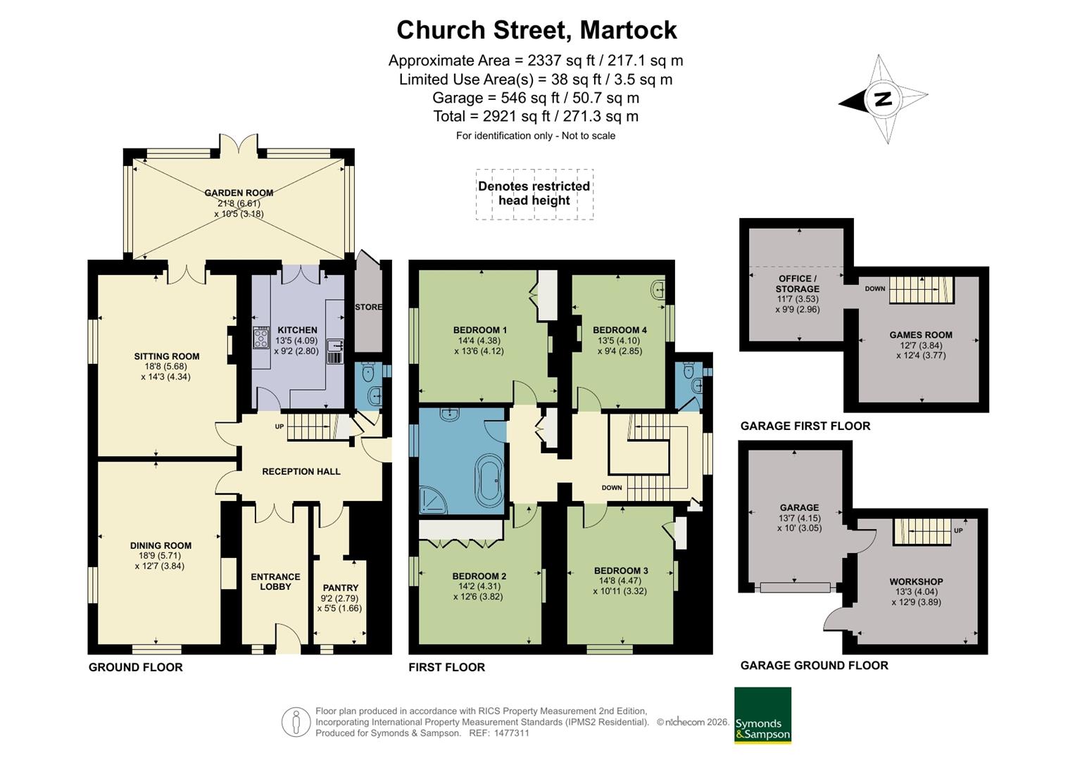 Pattenden, Church Street, Martock floorplan