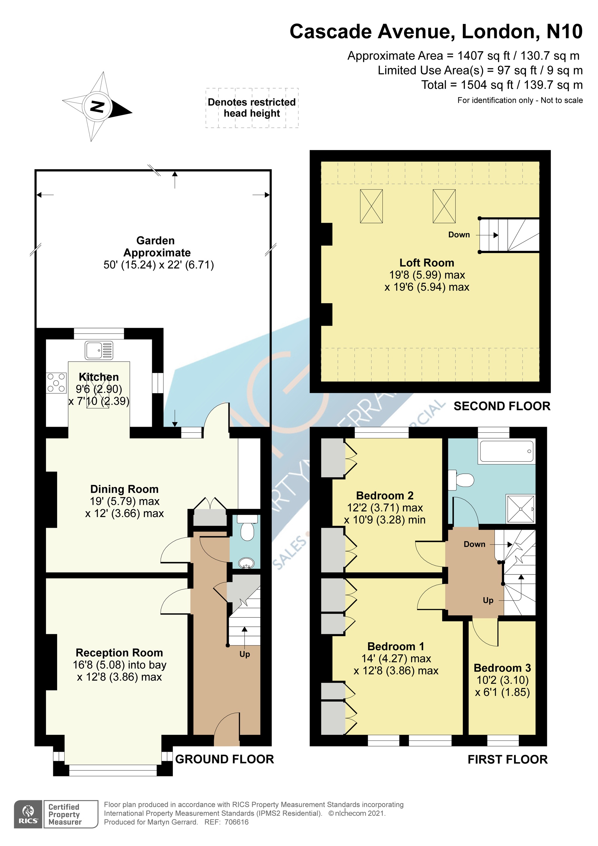 13, Cascade Avenue, London floorplan