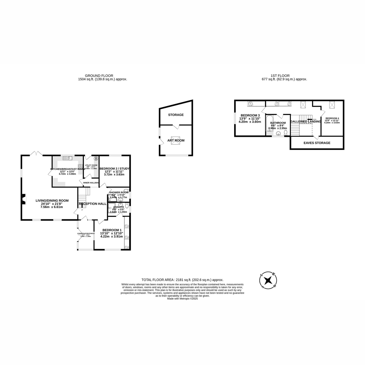 2, Barn Close, Mere Brow floorplan