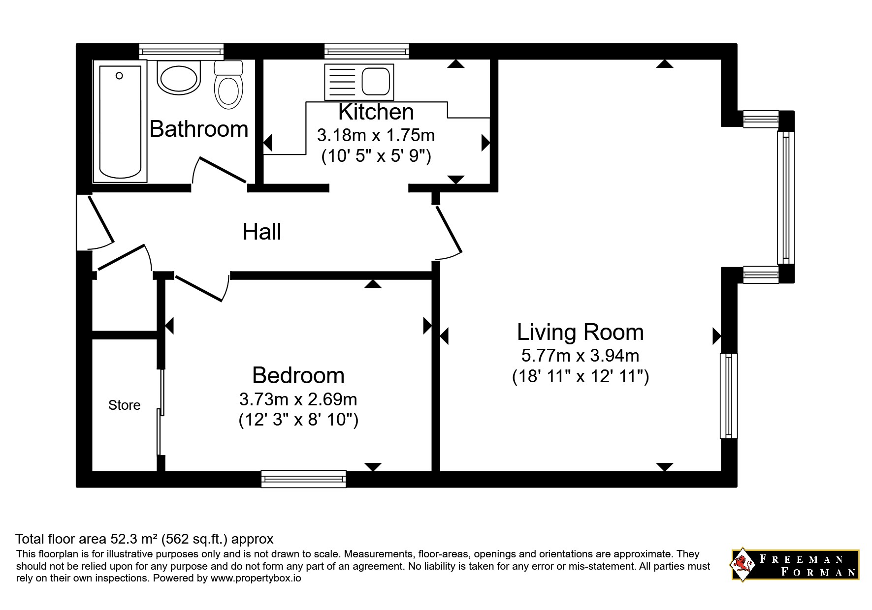 1, Shelley Park, Heathfield floorplan