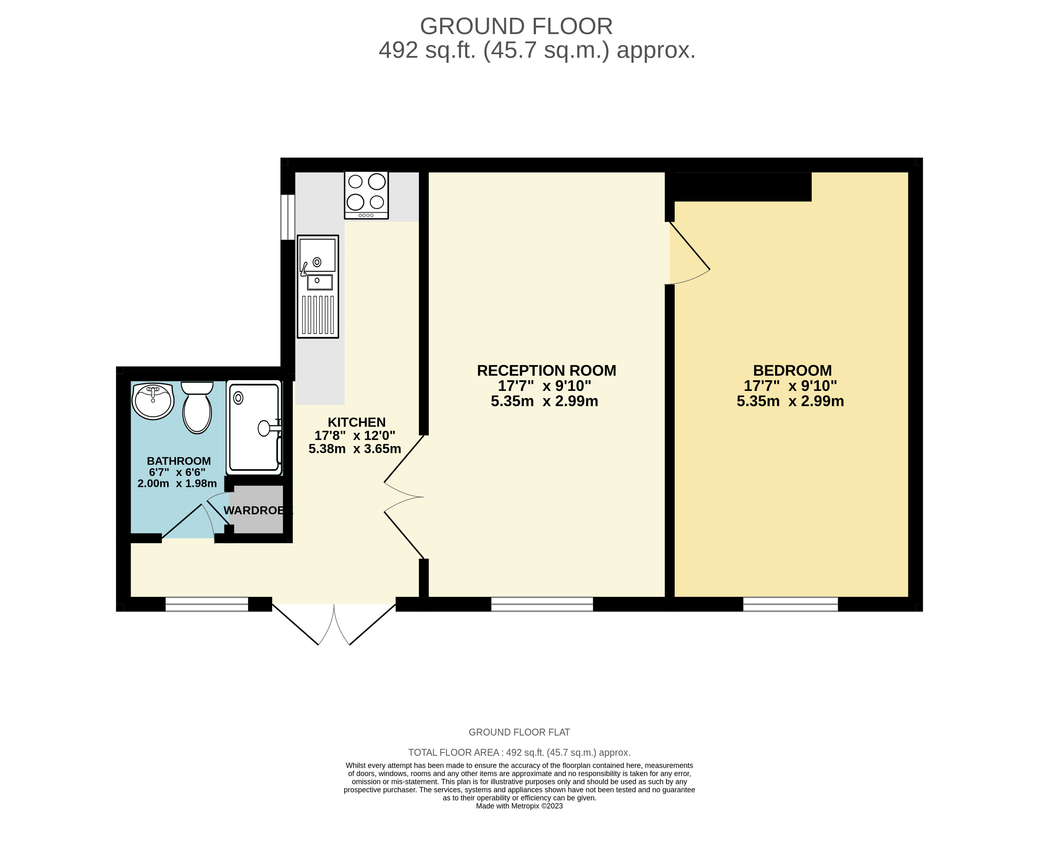 Cloisters B, Flat 9, St James Chambers, Trowbridge floorplan