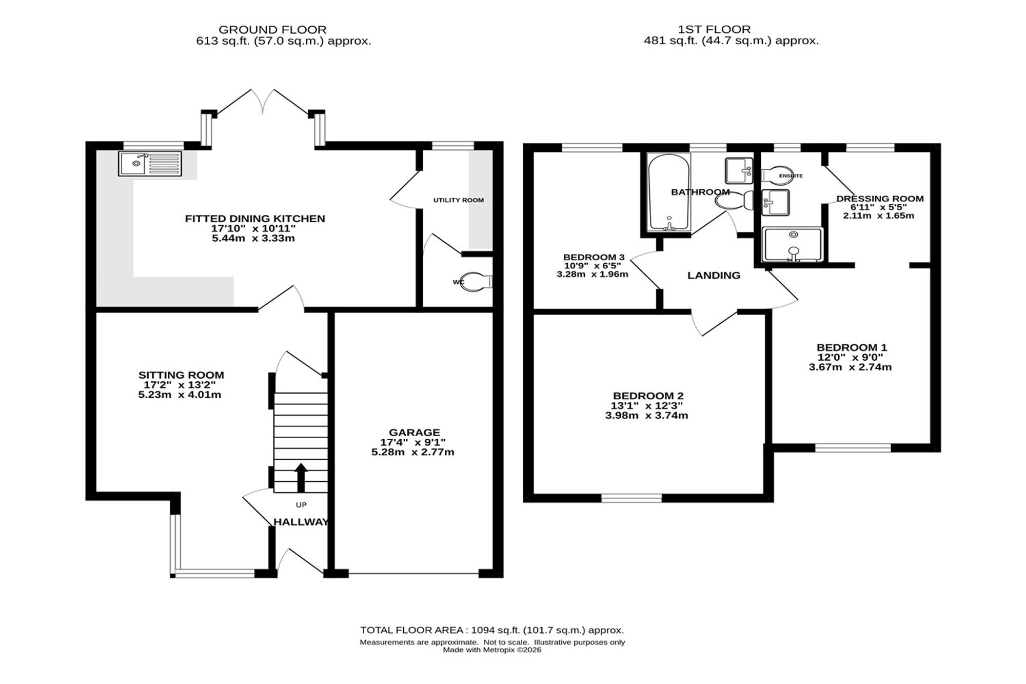 10 Saltersway Lane, High Peak floorplan