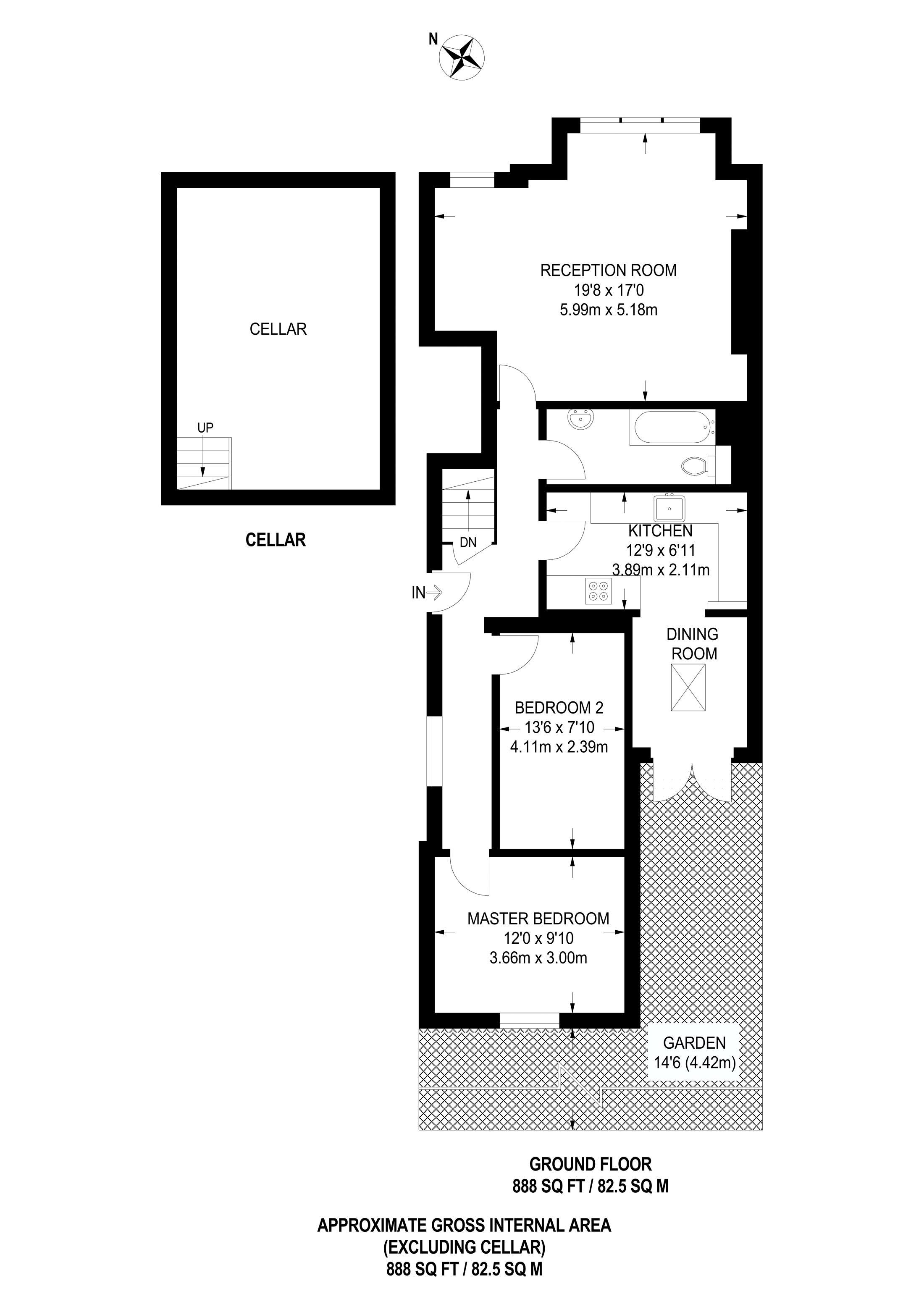 2 Bedrooms Flat to rent in Alexandra Grove, Finsbury Park N4
