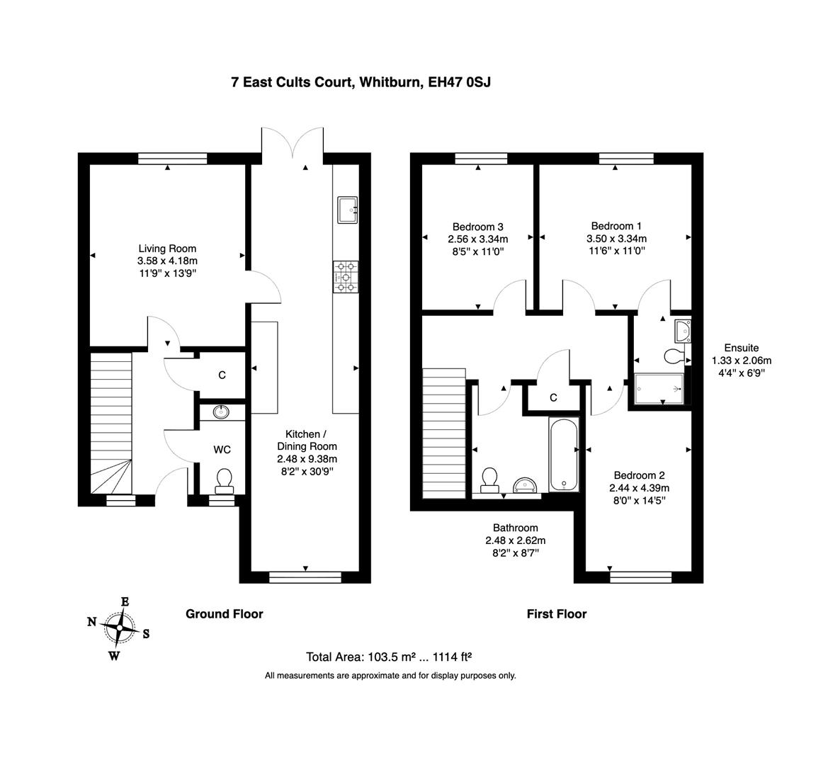 7, East Cults Court, Whitburn floorplan