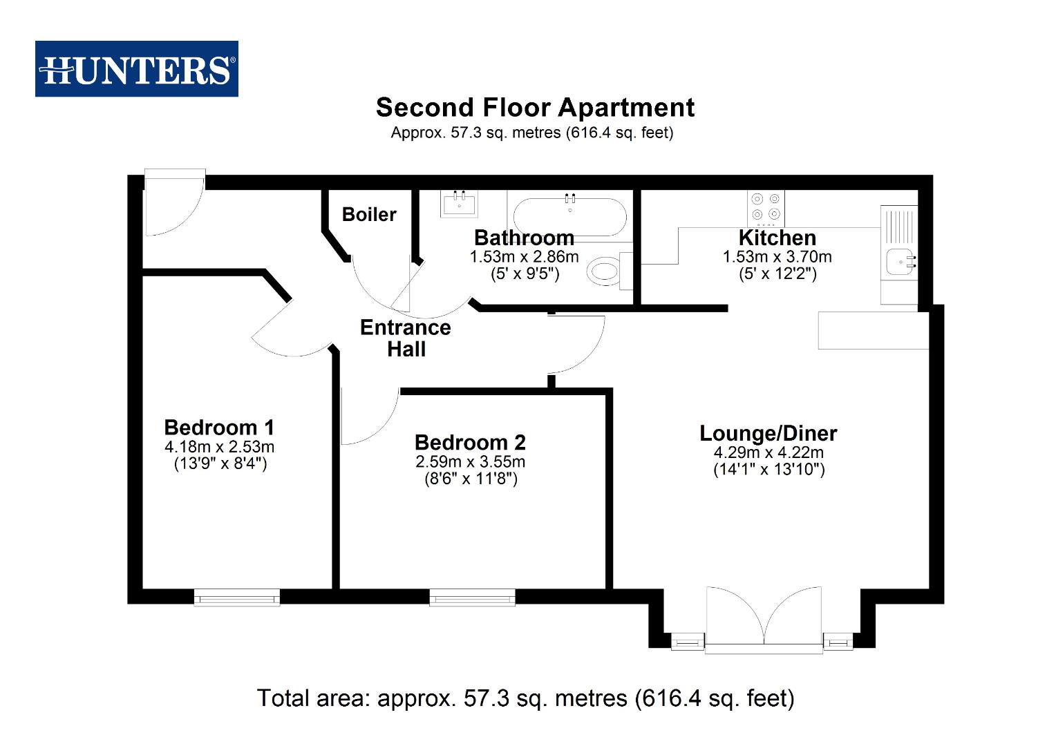 23, Bellflower Close, Castleford floorplan