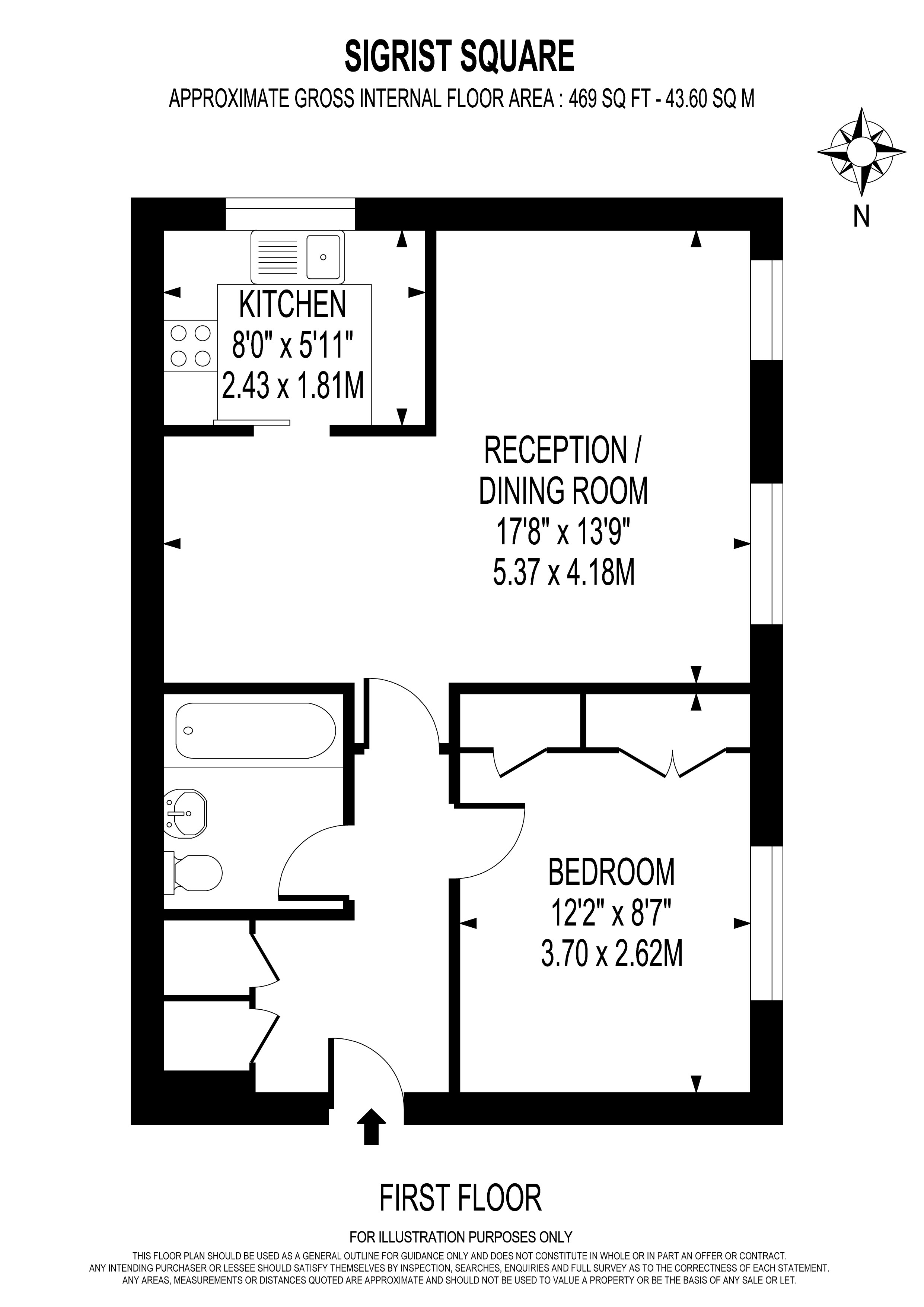 32, Sigrist Square, Kingston upon Thames floorplan