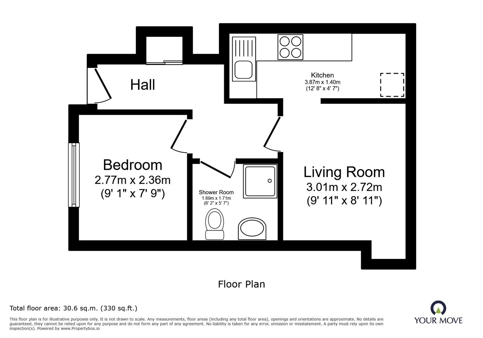 Flat 8, 29, Russell Square, East Sussex floorplan