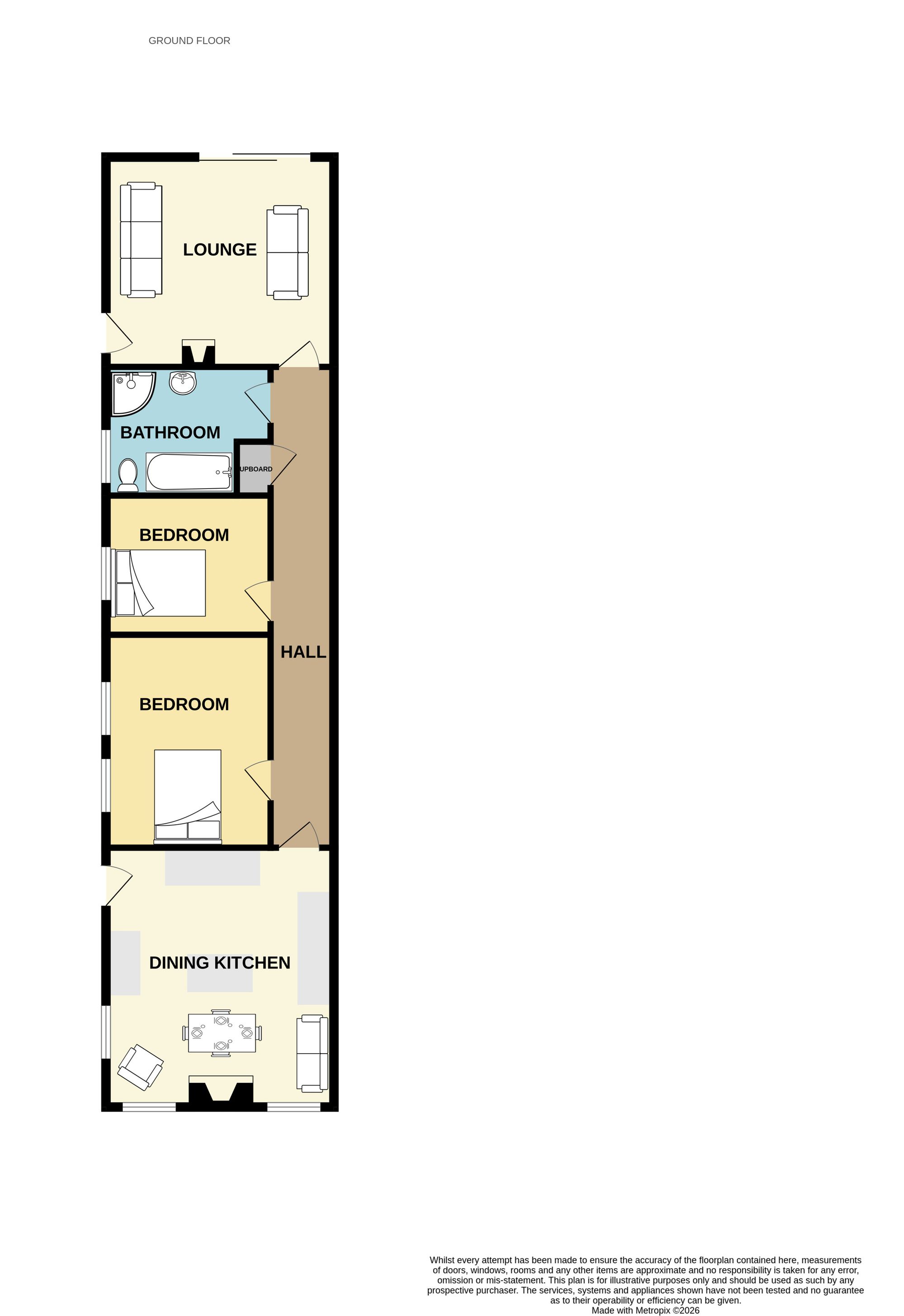 Laurel Cottage, Carlisle floorplan
