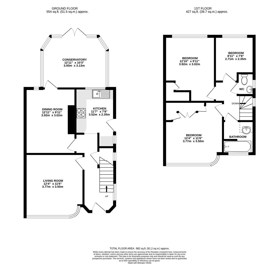 77, Archer Lane, Carter Knowle floorplan