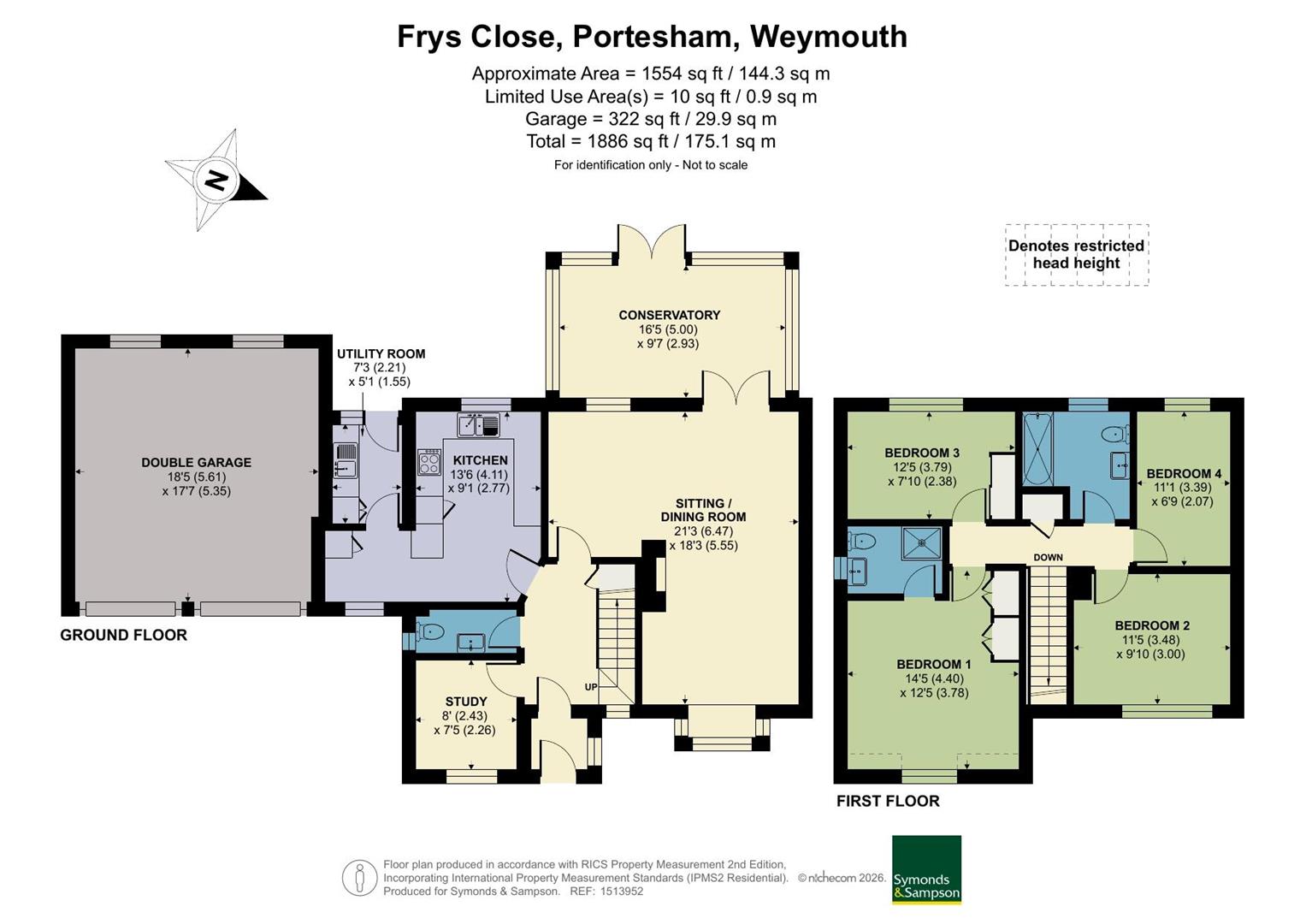 26, Frys Close, Weymouth floorplan