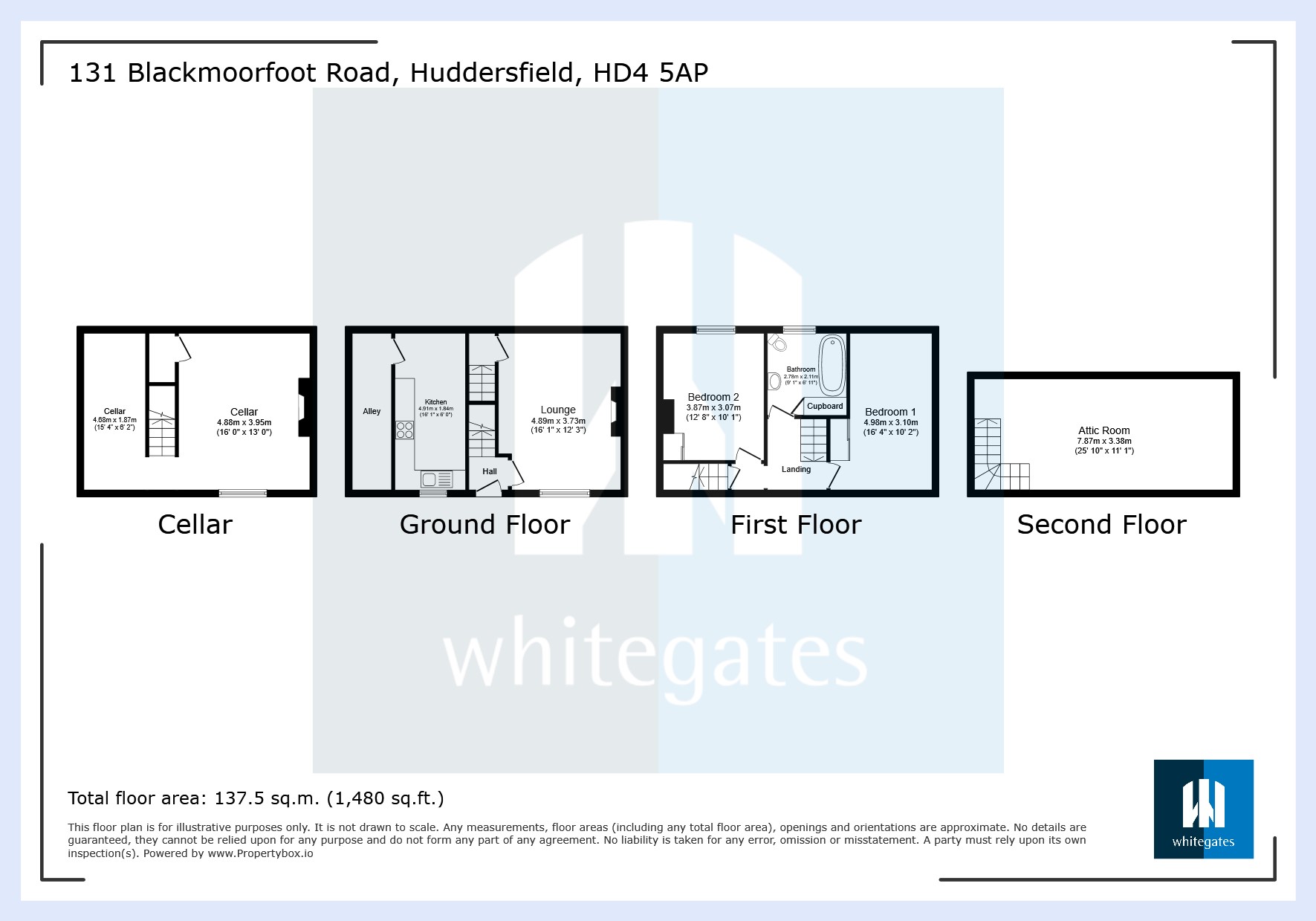 131, Blackmoorfoot Road, Huddersfield floorplan