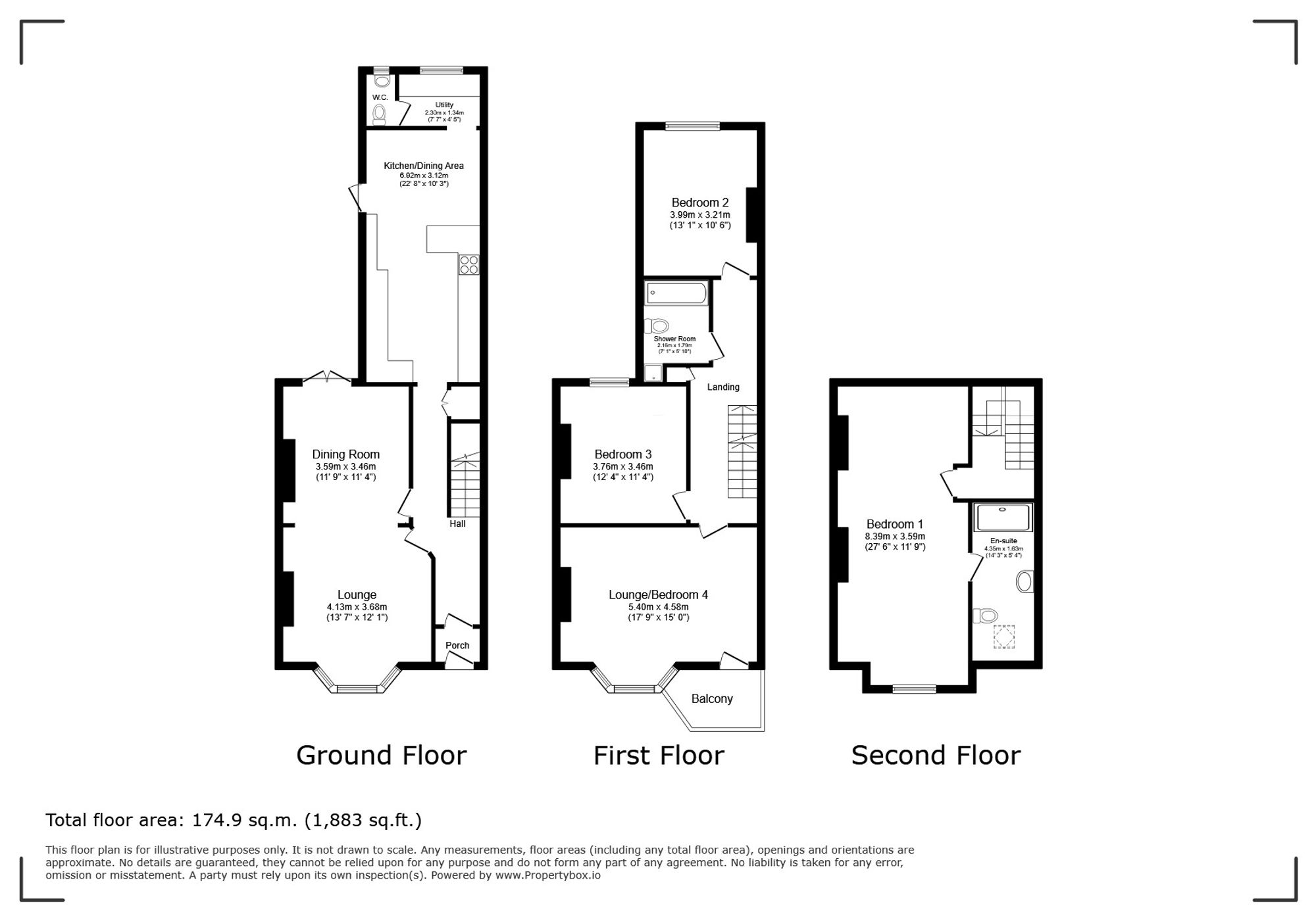 17, Picton Avenue, Porthcawl, CF36 floorplan