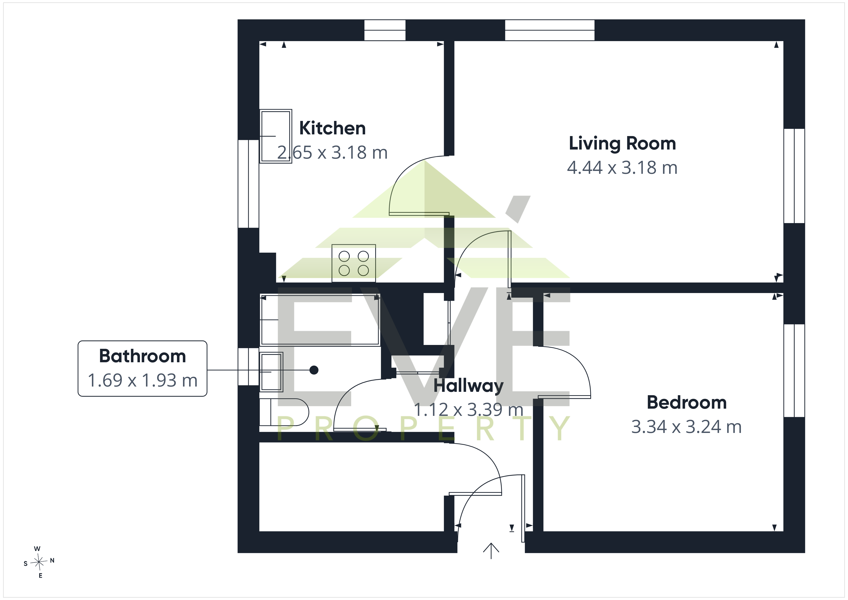 Flat 12, 12, Green Street, Clydebank floorplan