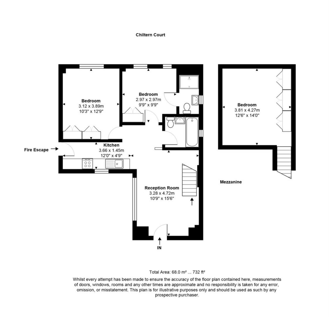 Flat 195, Chiltern Court, Baker Street, Baker Street floorplan