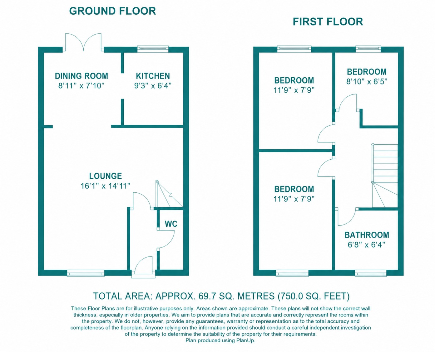 44 Chalkdown, Luton, Bedfordshire floorplan
