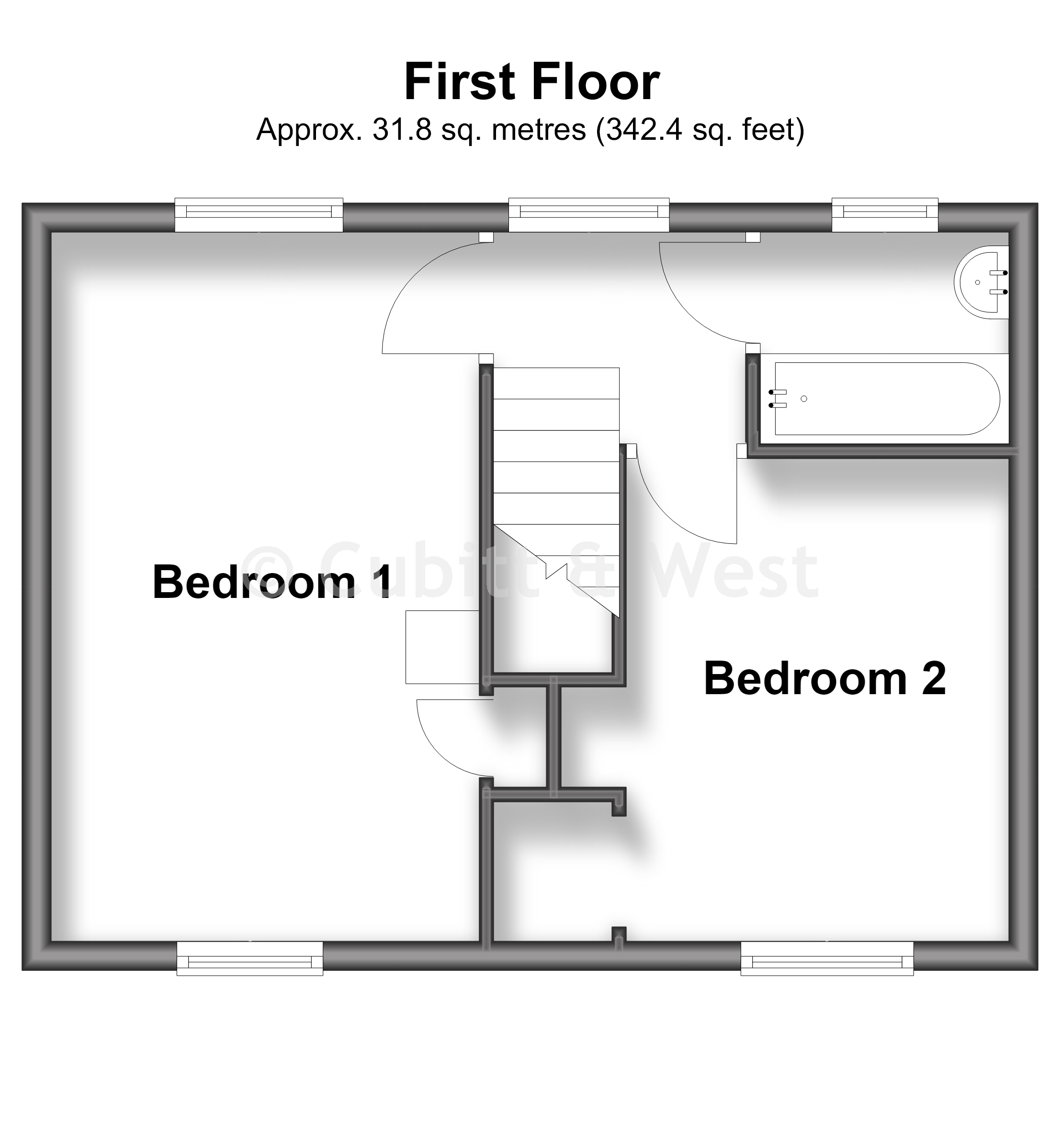 74, Northdown Road, Newhaven floorplan