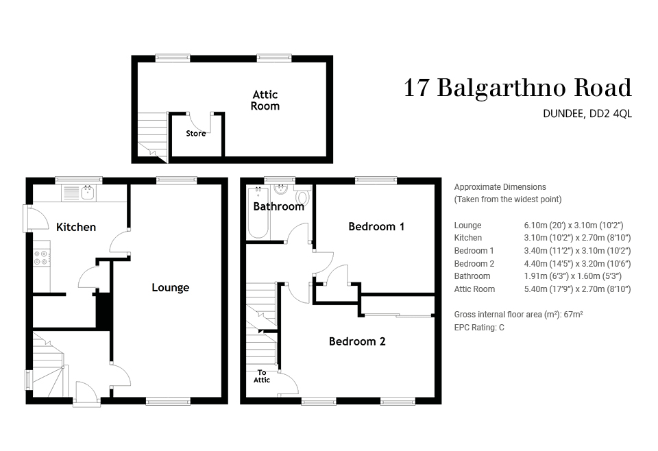 Balgarthno Road, Dundee DD2, 2 bedroom property for sale 65777781