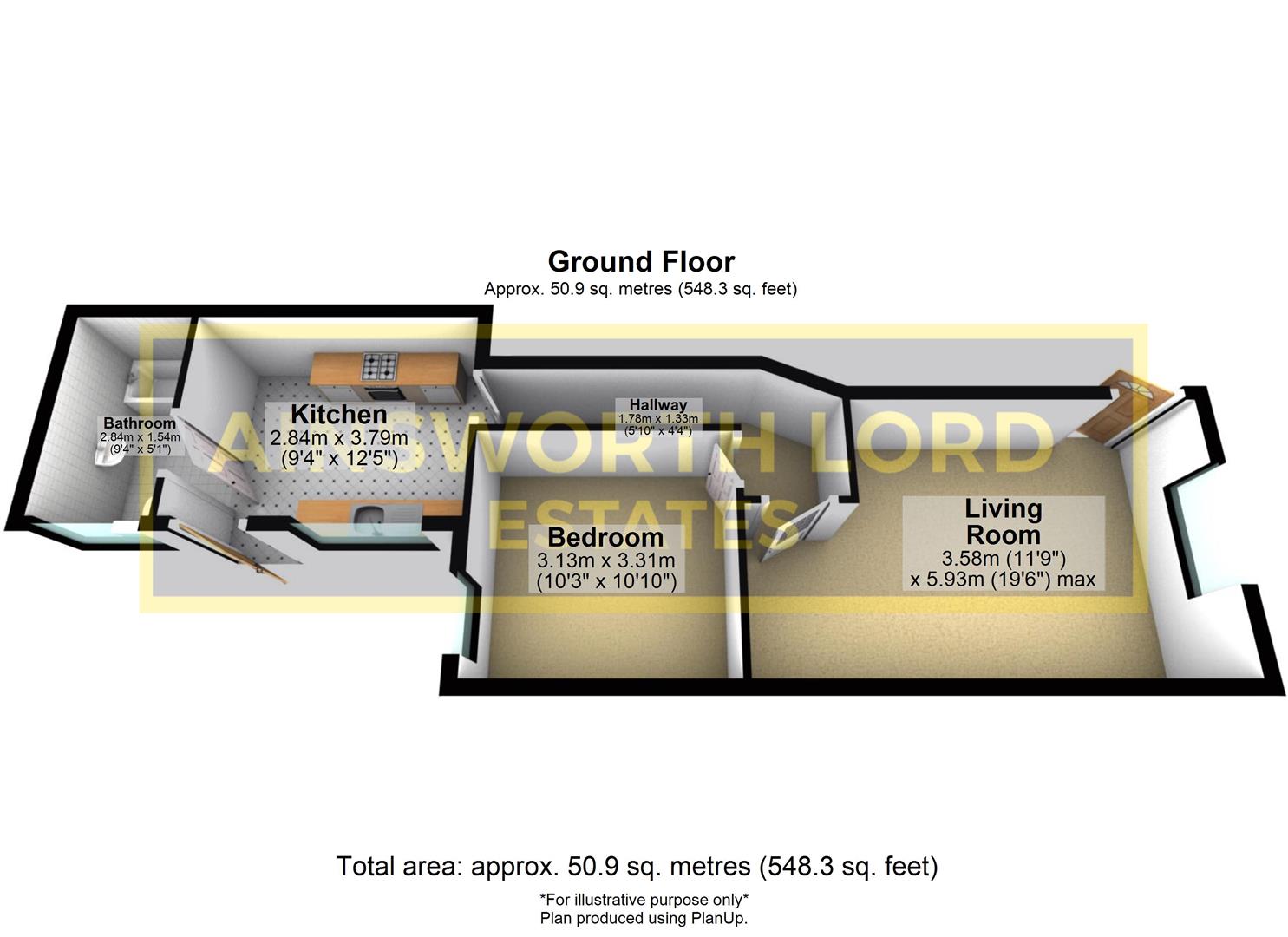 Blackburn Road, Darwen BB3, 1 bedroom flat to rent 66488643