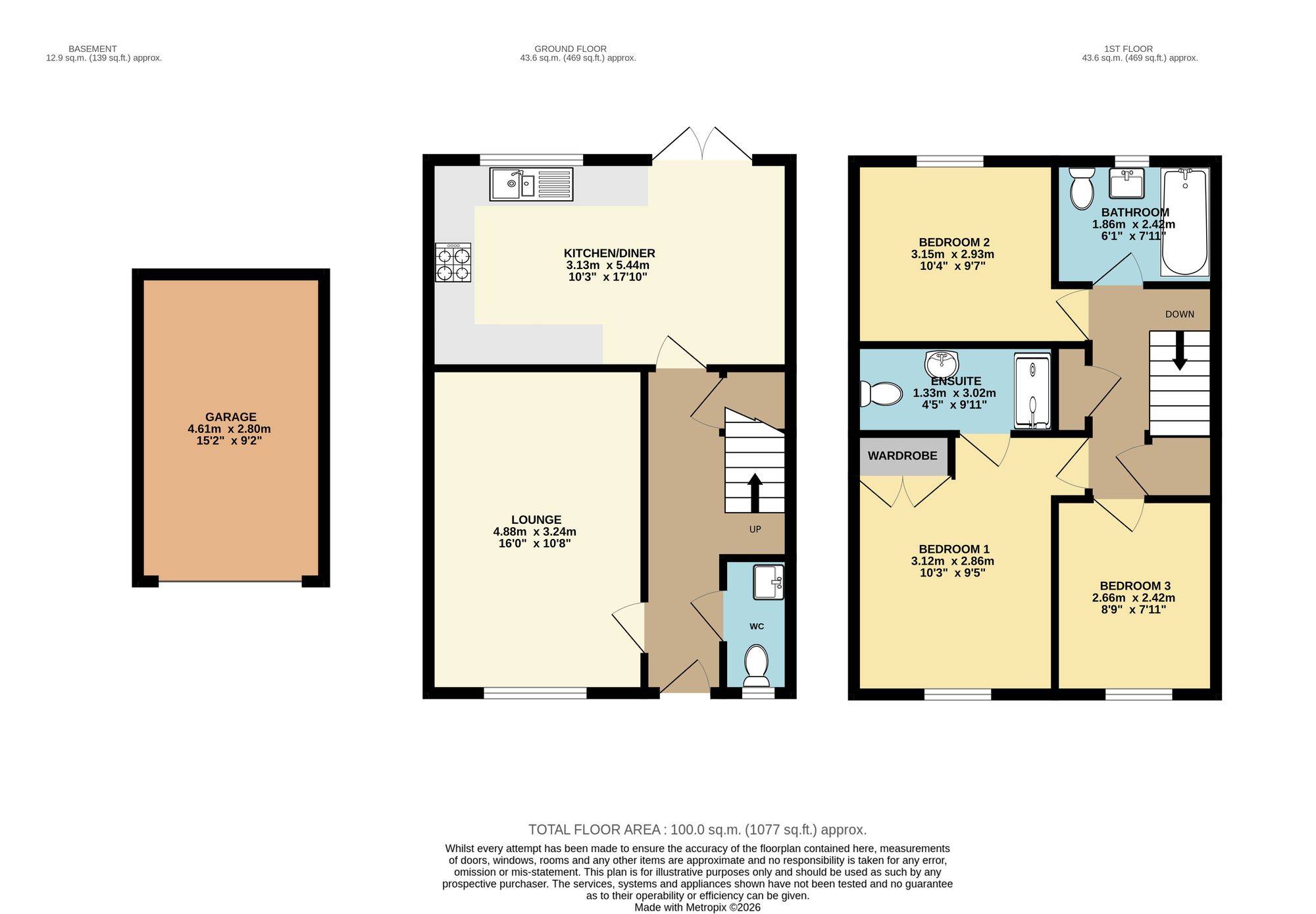 plot 187, Whinfell Road, Chesterfield floorplan