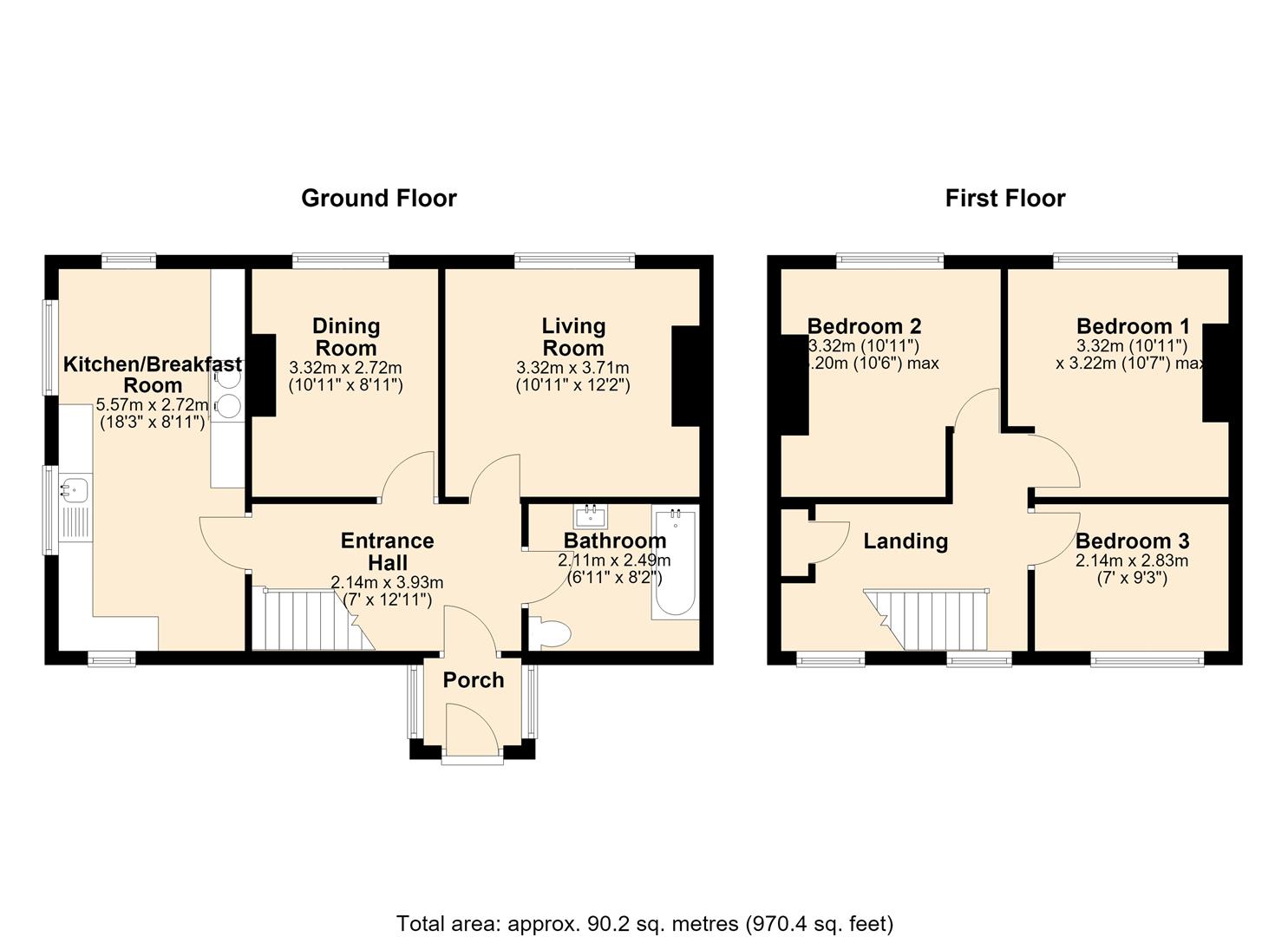 Yew Tree Cottage, Brinsop, Hereford floorplan