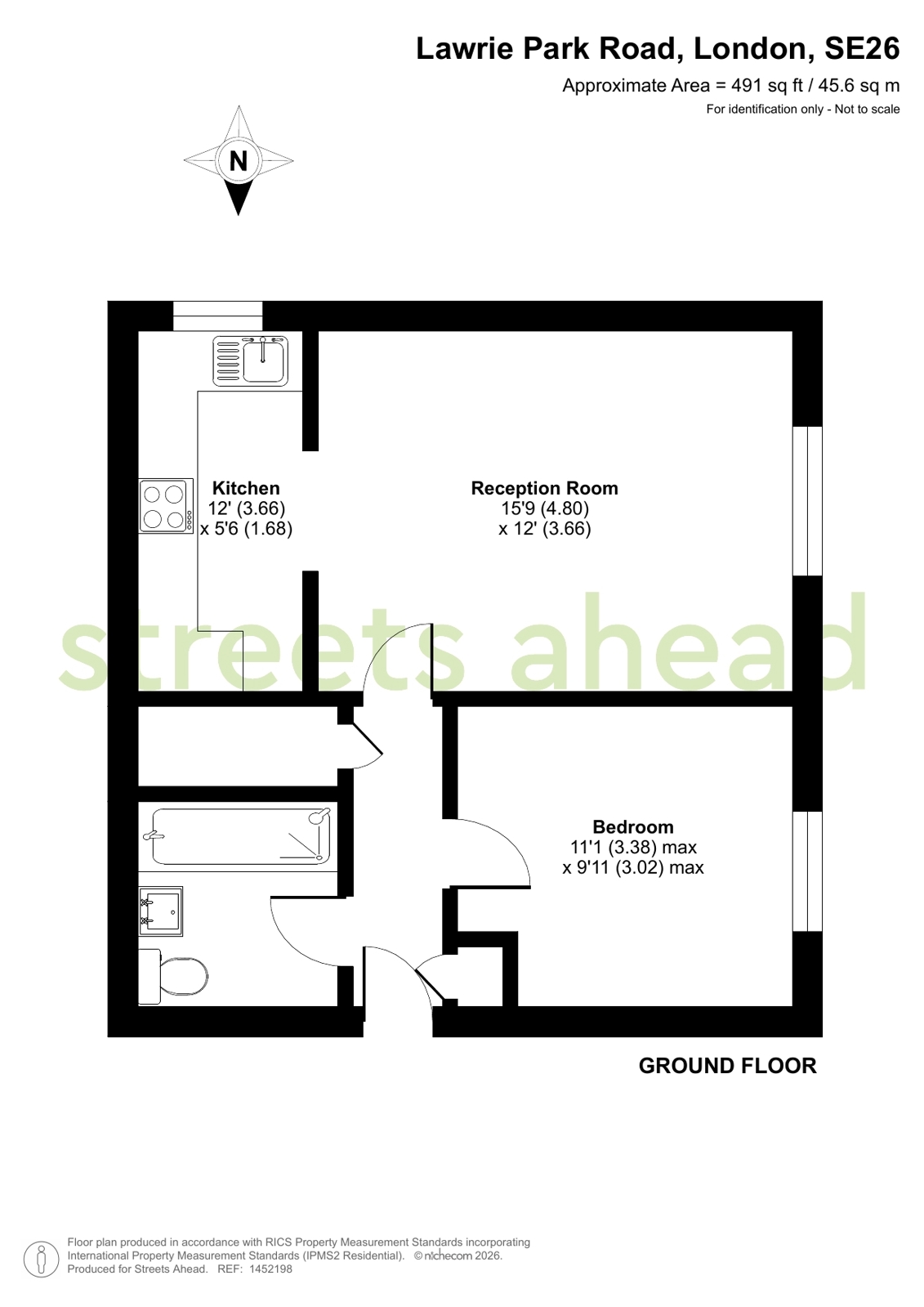 Flat 2, Headley Court, 78, Lawrie Park Road, London floorplan