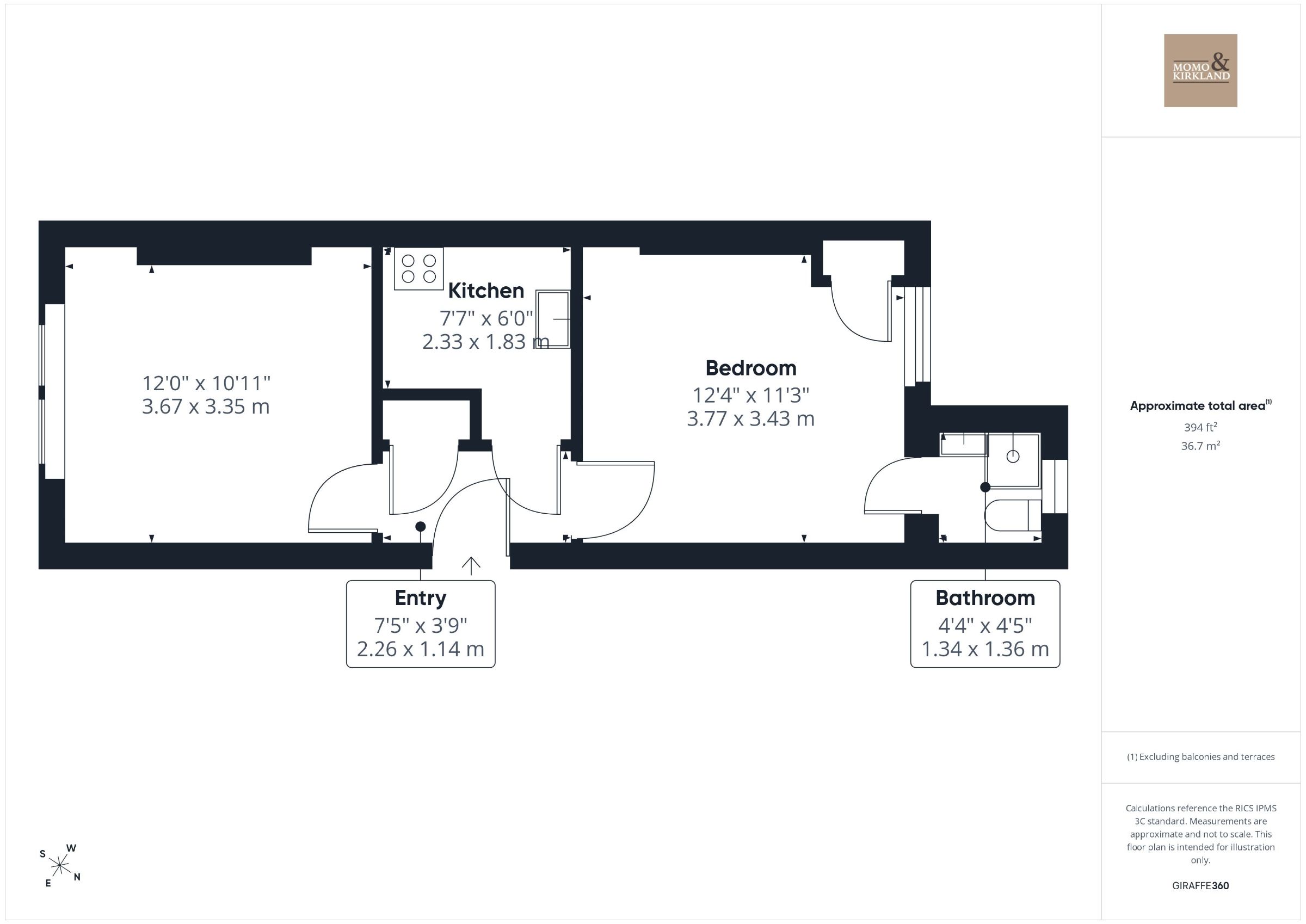 Flat 1 198 Quarry Street, Hamilton floorplan