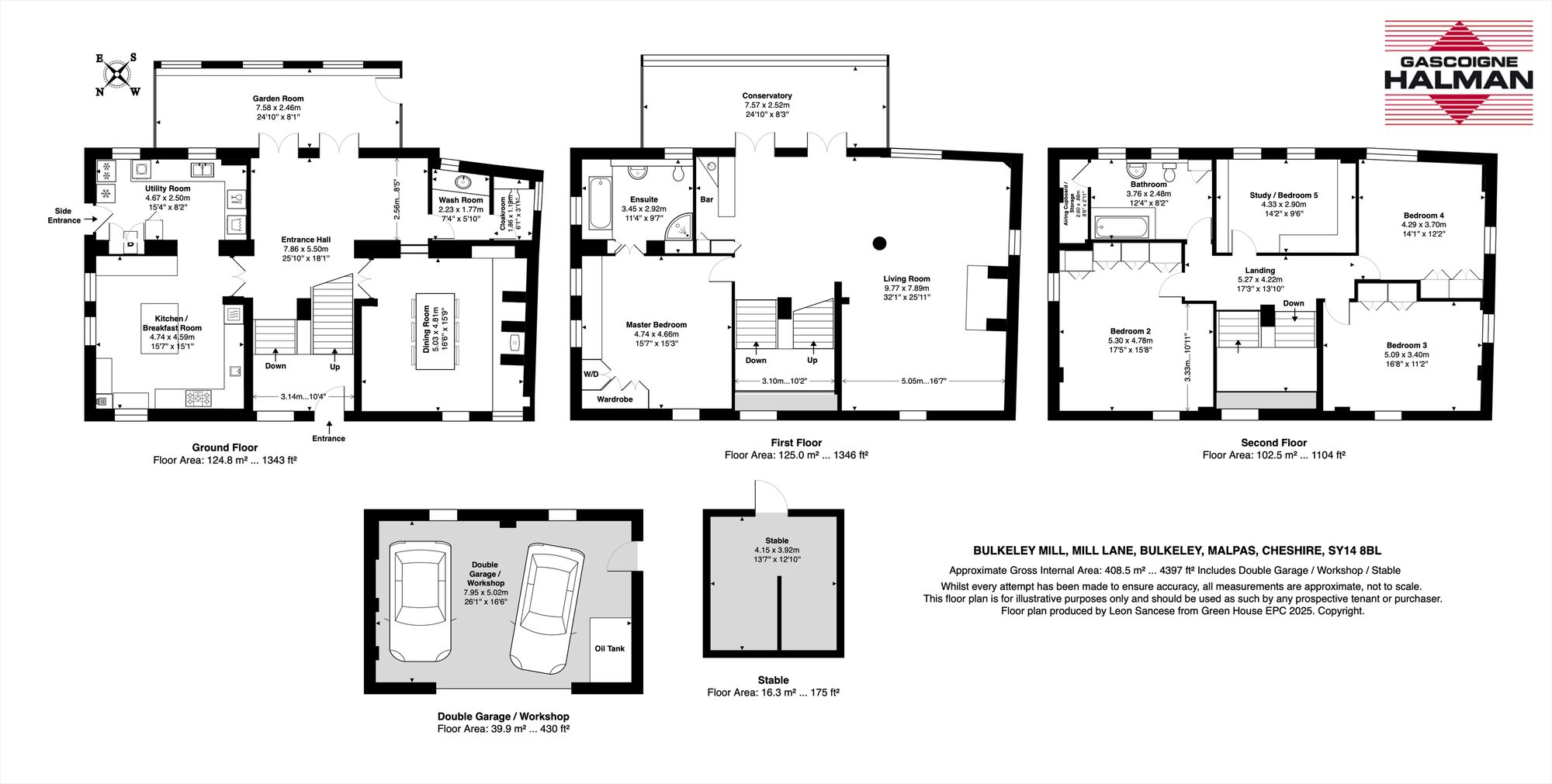 Bulkeley Mill Mill Lane, Malpas floorplan