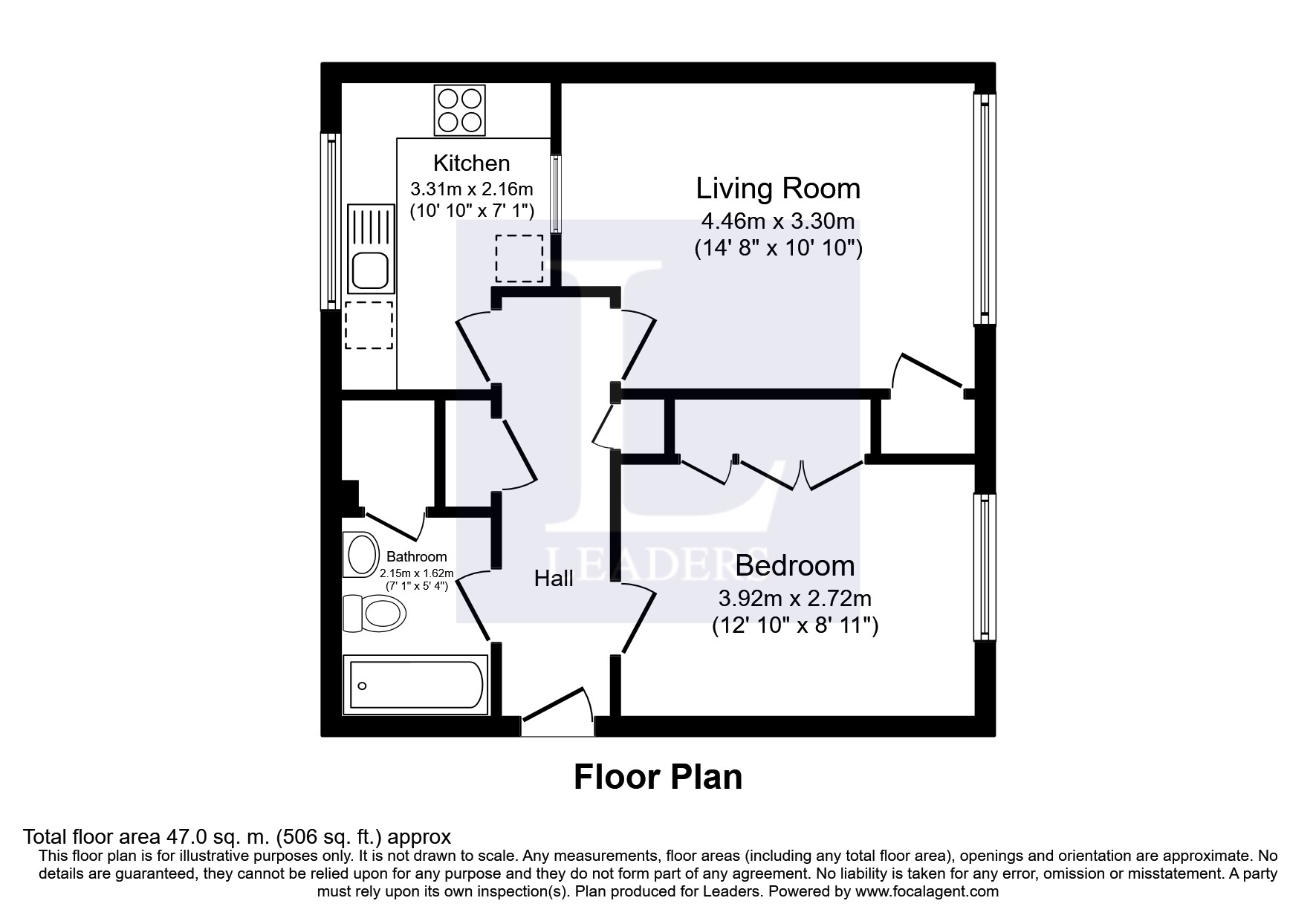 69, Edenside Road, Bookham floorplan