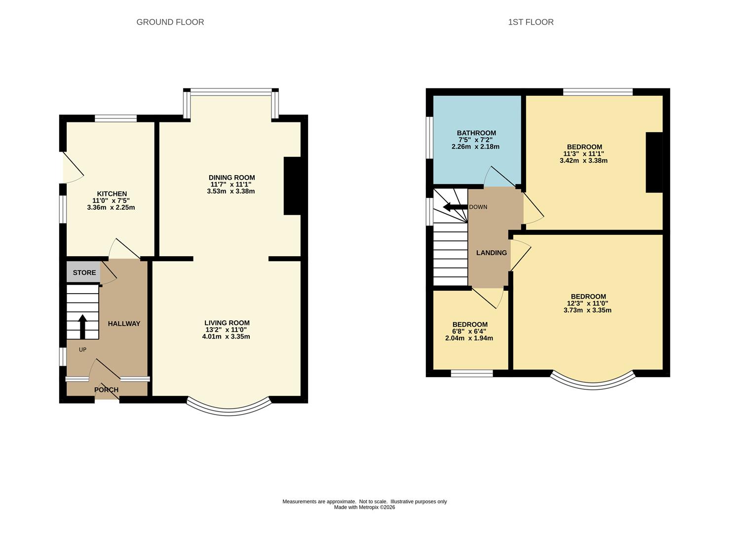 20, Meriton Road, Wilmslow floorplan