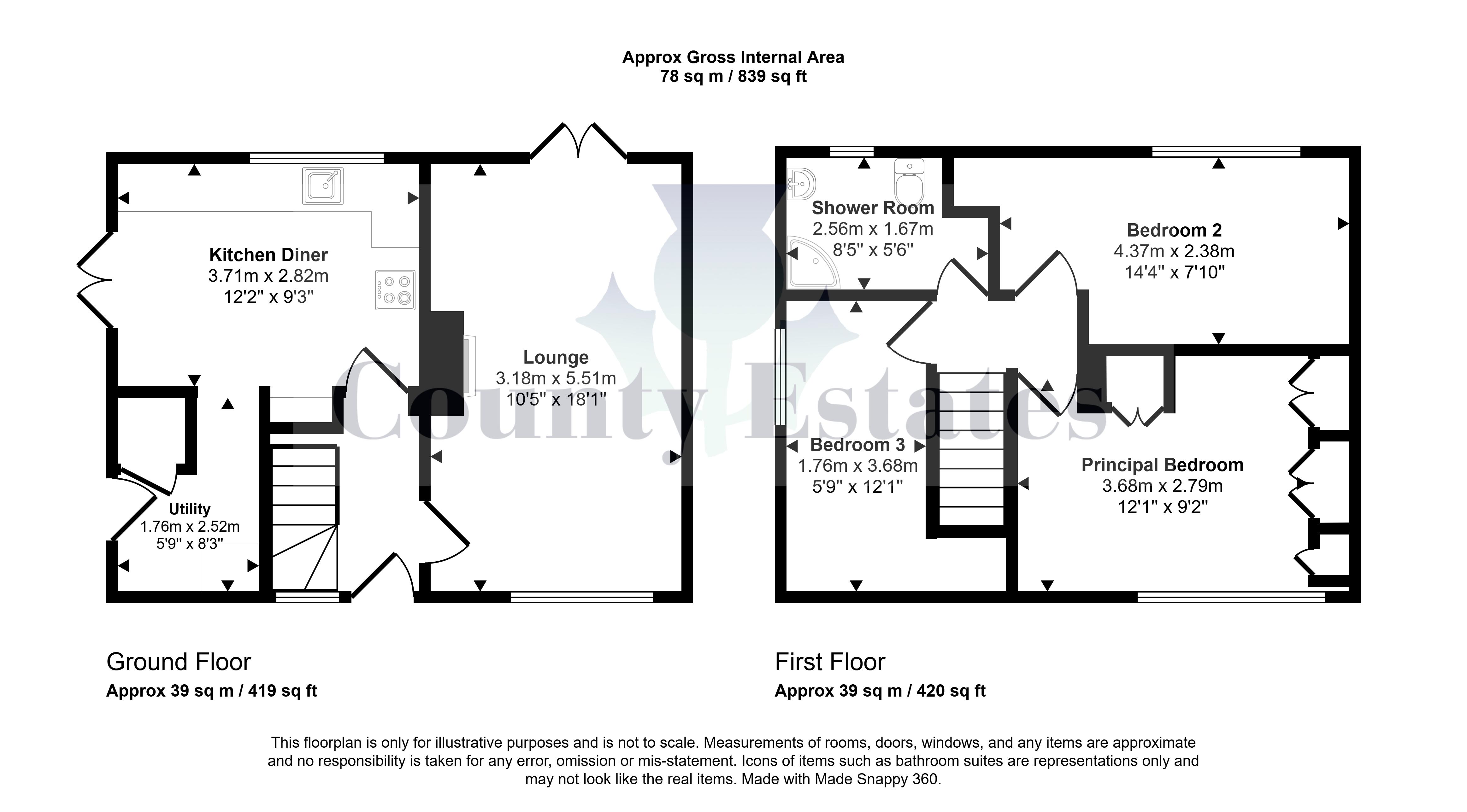 9, Muirside Road, Alloa floorplan