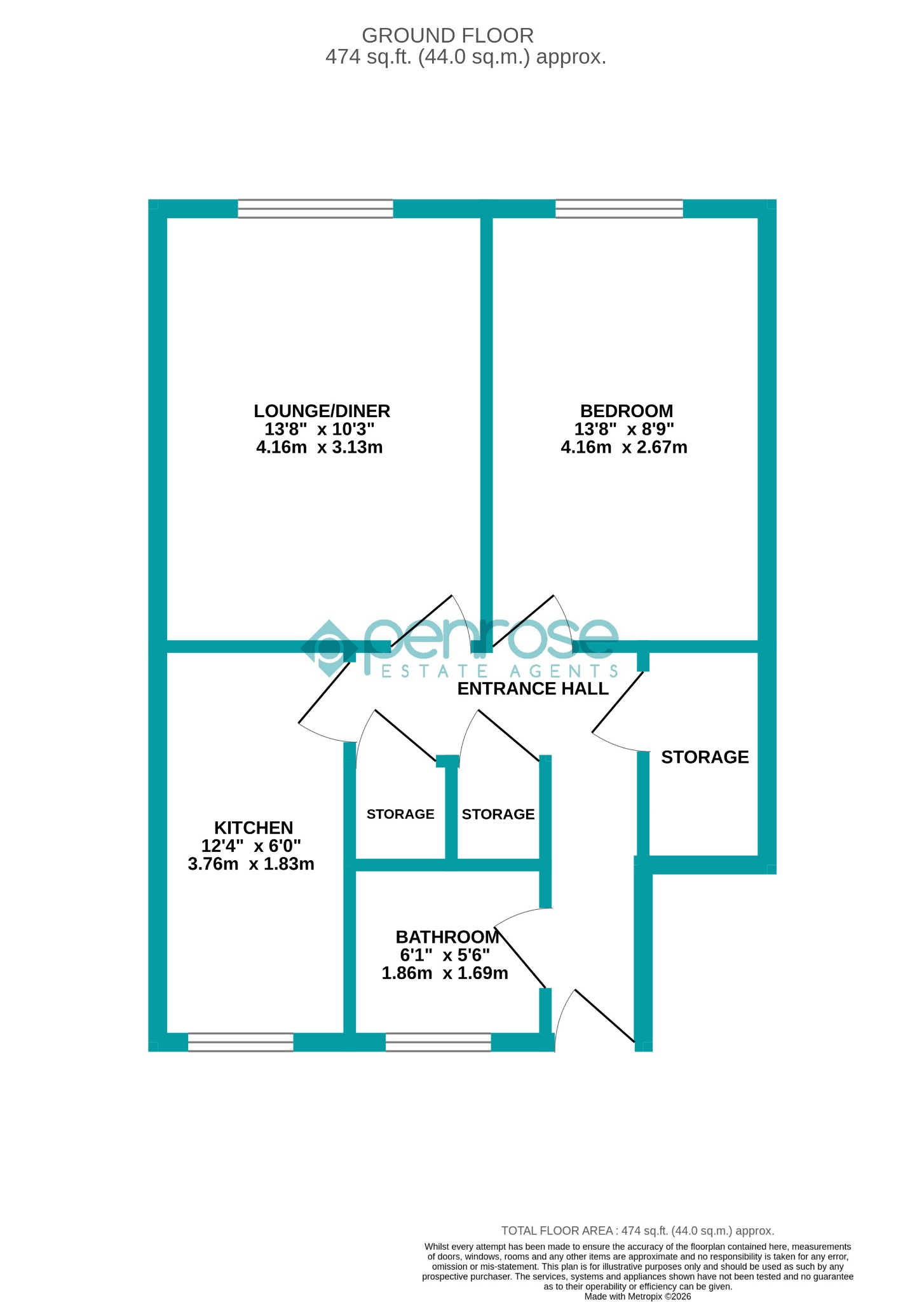 51, Spear Close, Luton floorplan