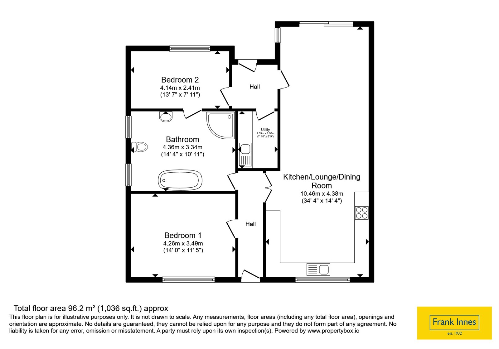 113, Hillside Road, Swadlincote floorplan