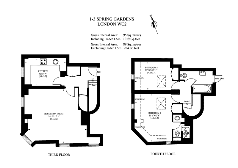 Spring Gardens, Covent Garden floorplan