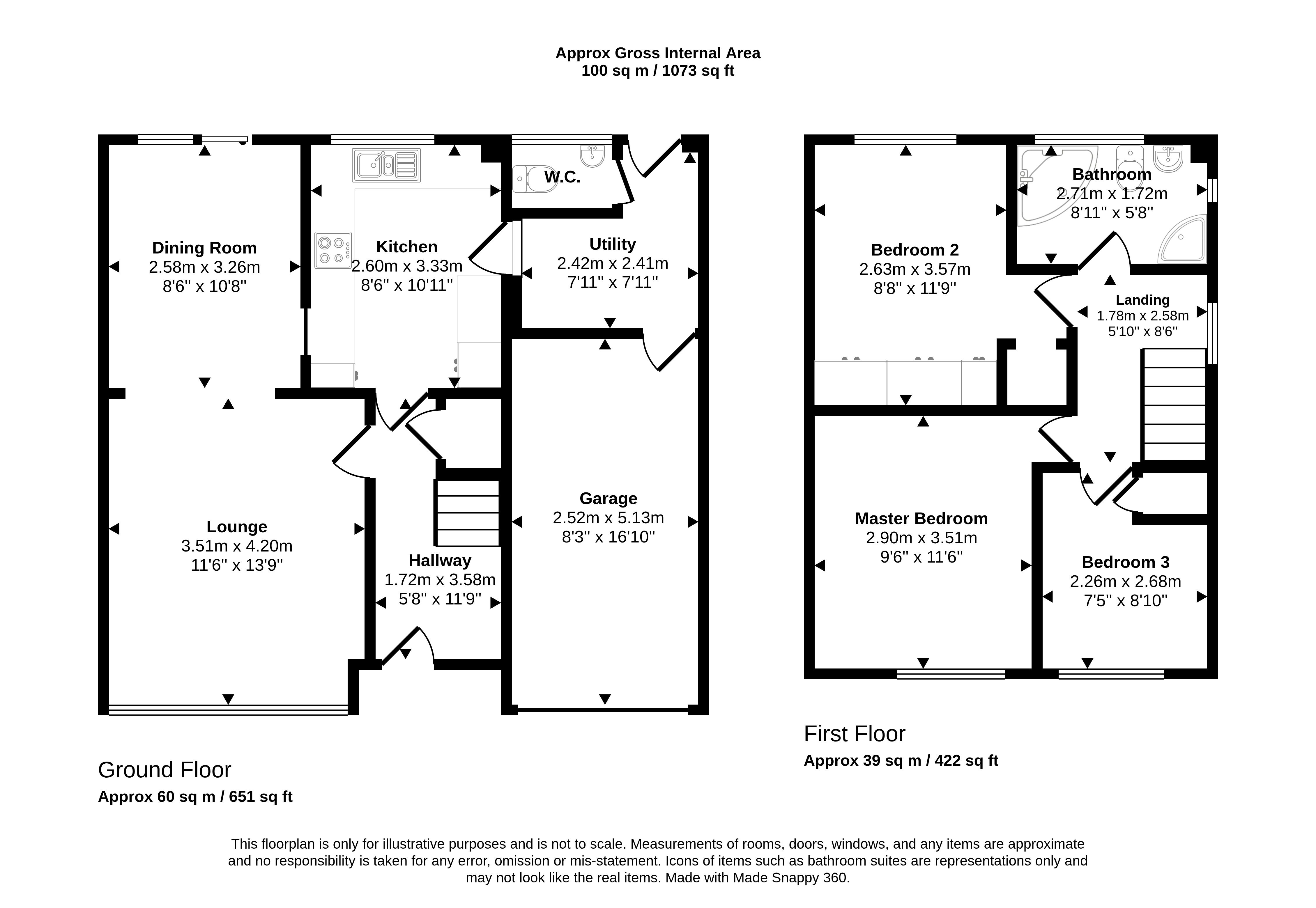 11, Oxford Avenue, Cramlington floorplan