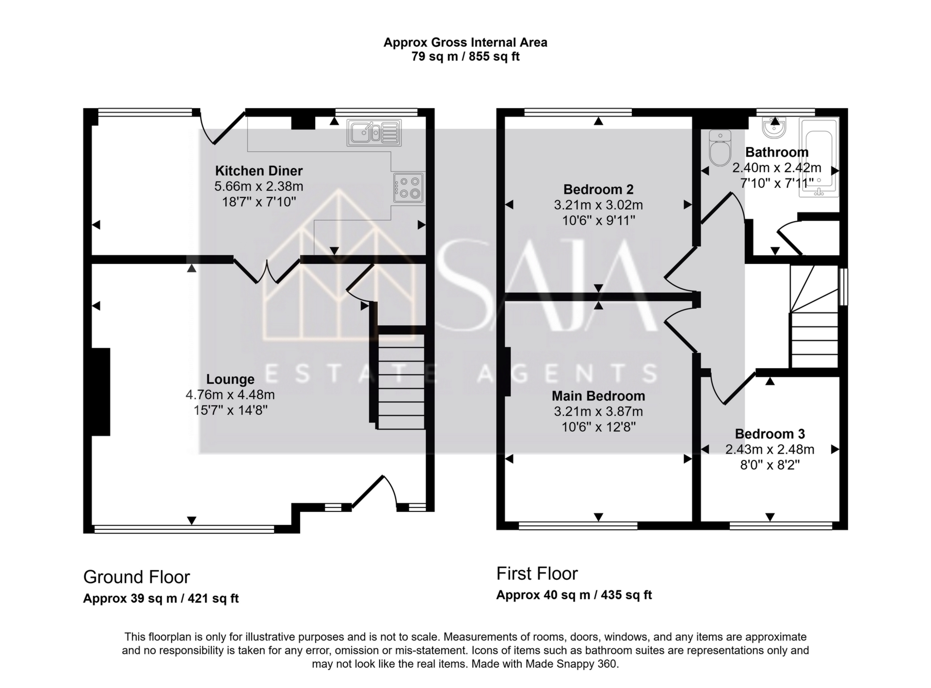 39, Wren Way, Farnborough floorplan