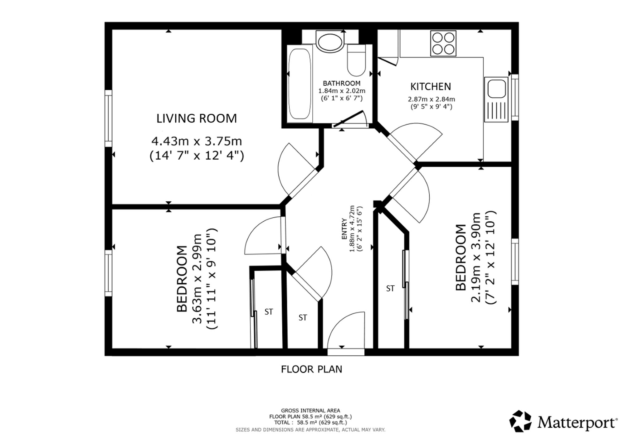 7 Kirk Road, Glasgow floorplan