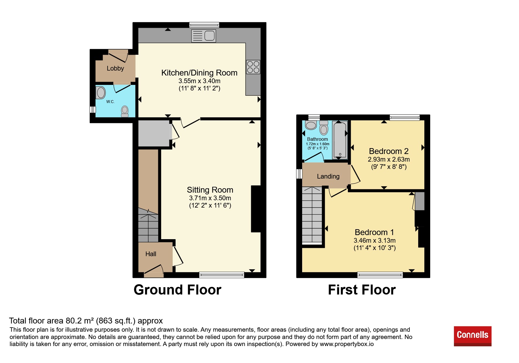 98, Union Street, Kettering floorplan
