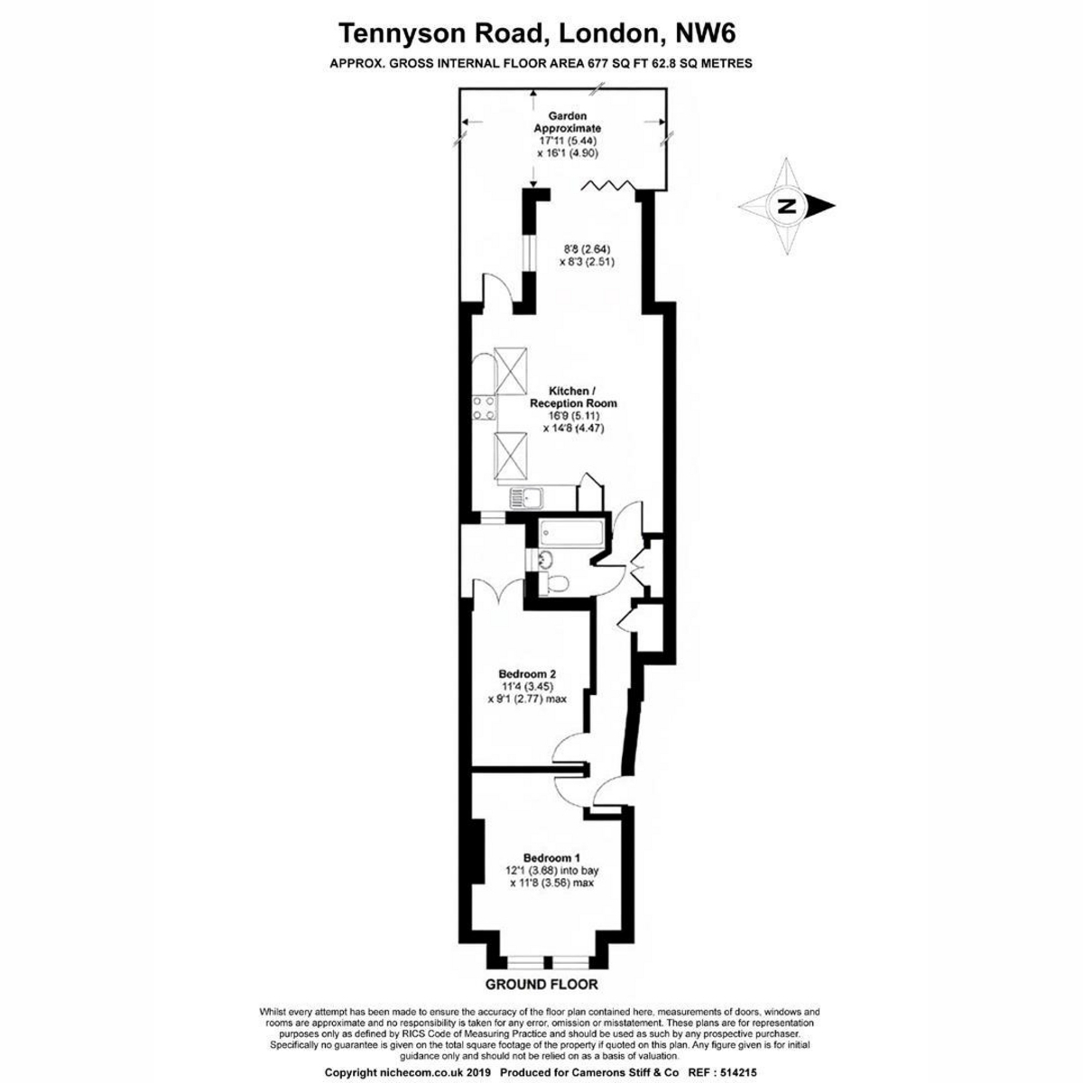 Tennyson Road, London floorplan