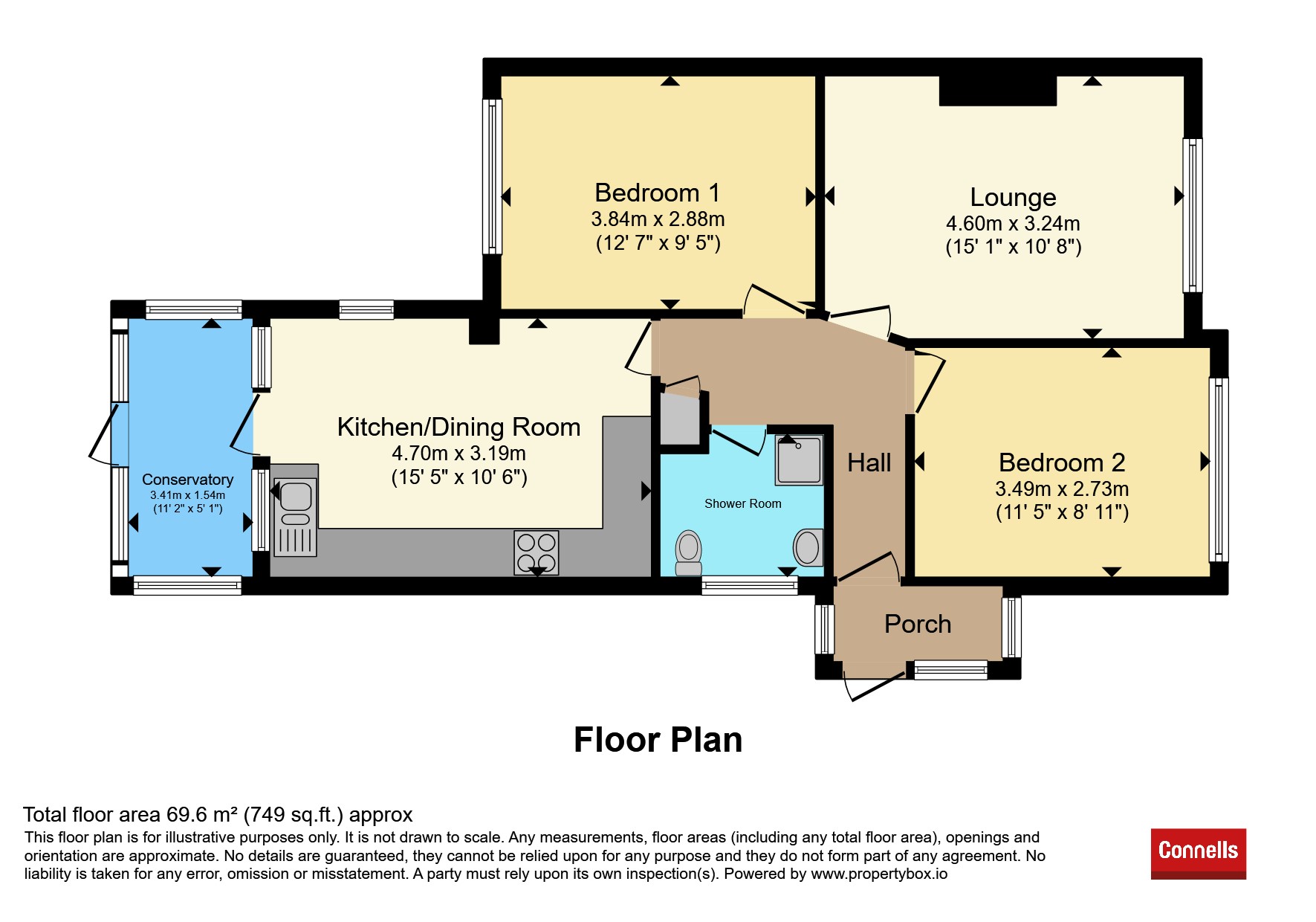 5, Rossall Drive, Paignton floorplan