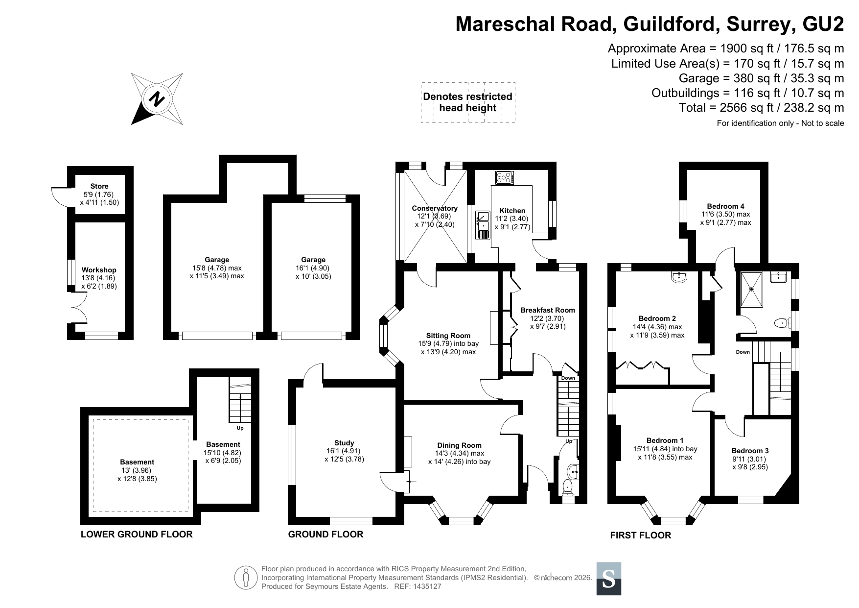 1, Mareschal Road, Surrey floorplan