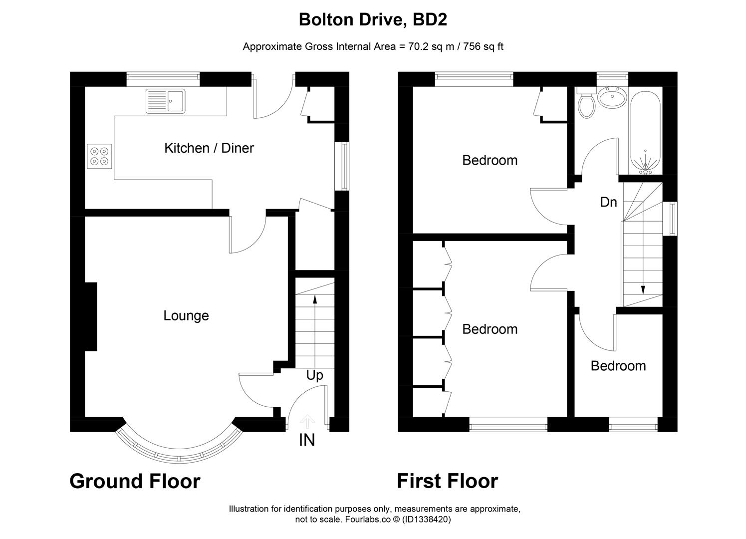 94, Bolton Drive, Bradford floorplan