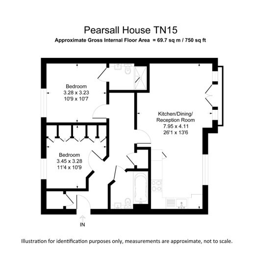 Flat 6, Pearsall House 2, Novello Close, Sevenoaks floorplan