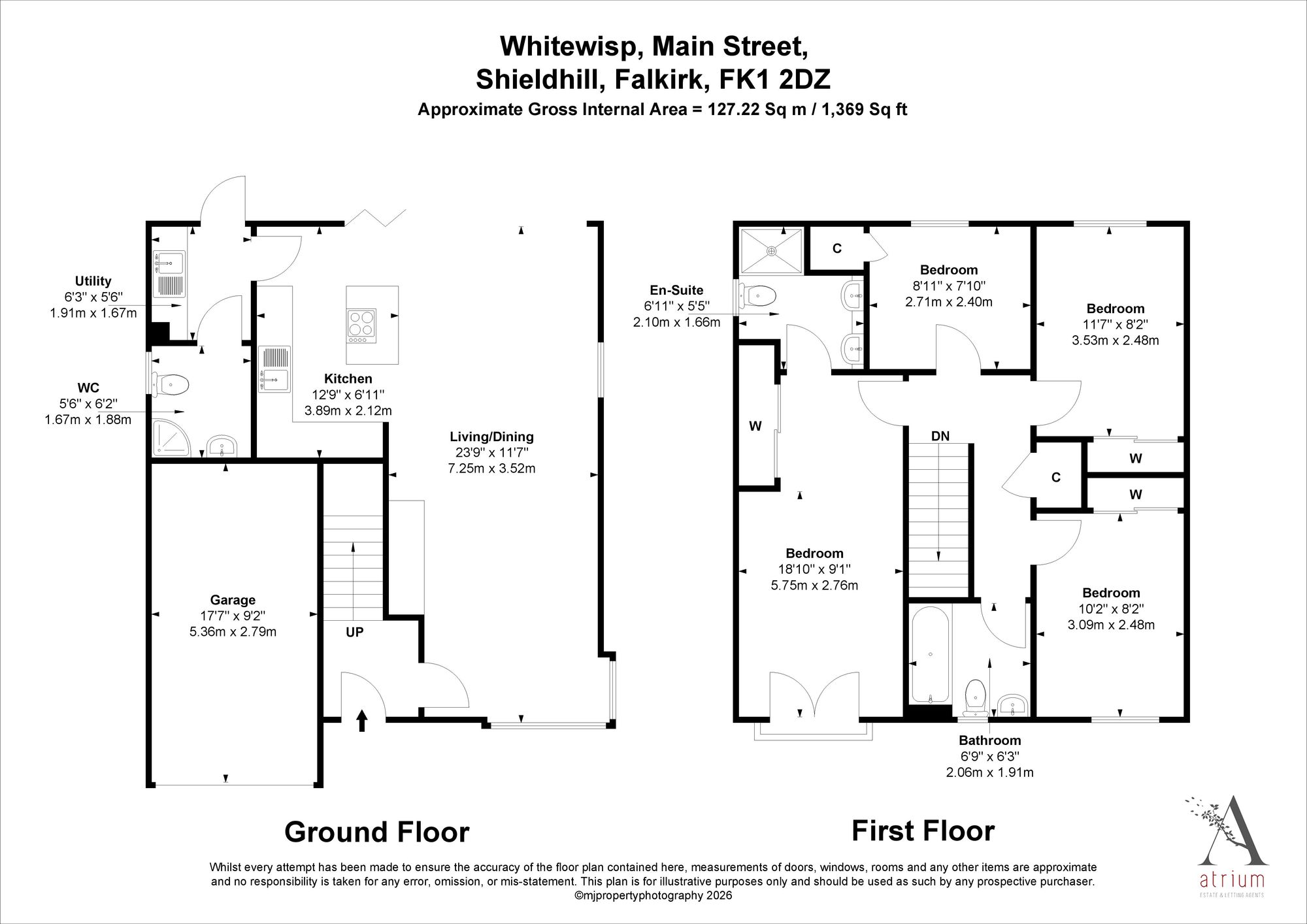 Whitewisp Main Street, Falkirk floorplan